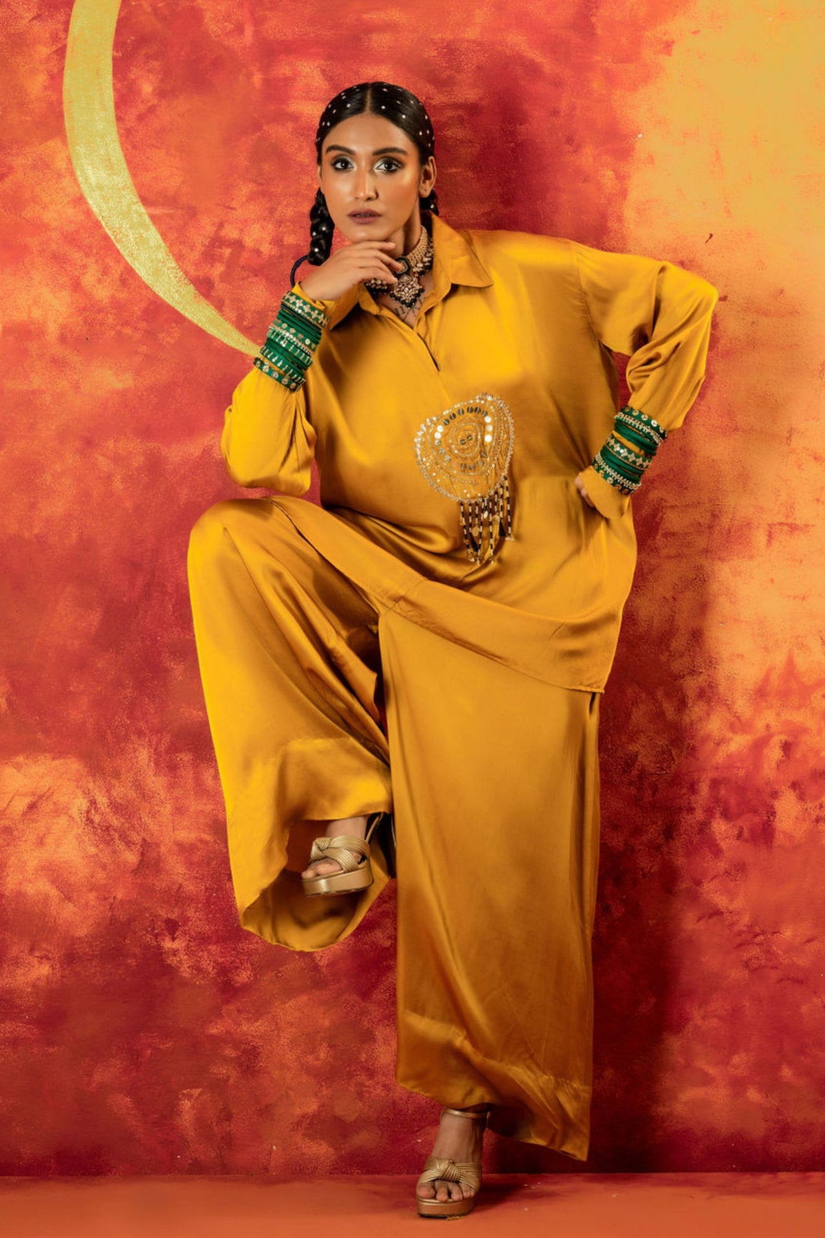 Mahi Mustard Co-ord Set