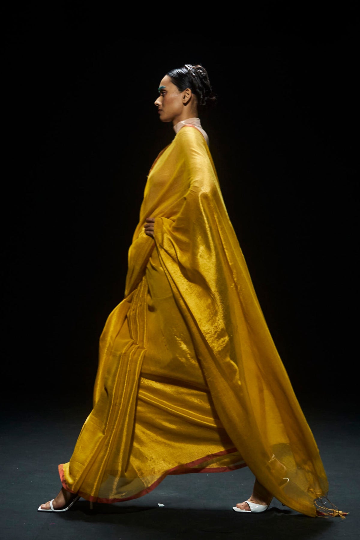 Yellow Tissue Saree