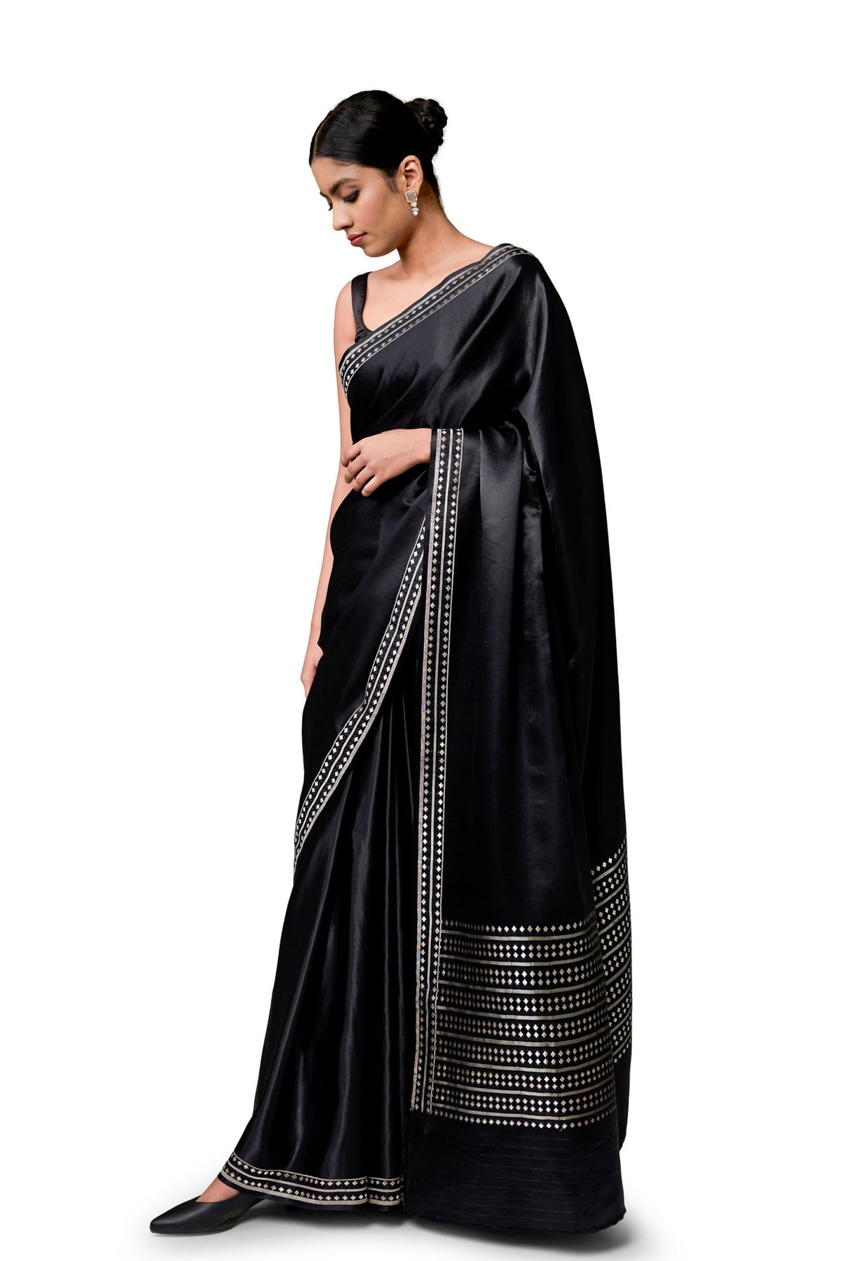 Black Gajji Saree