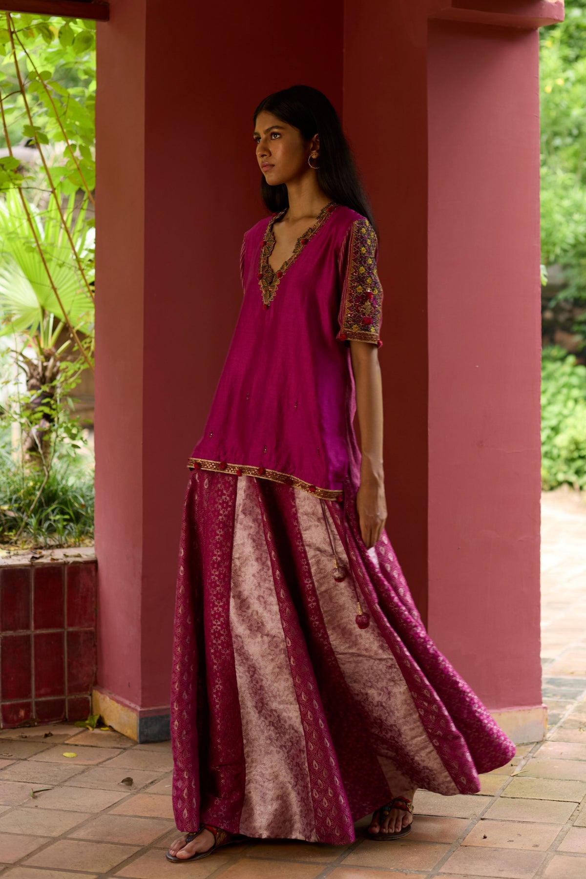 Brocade Lehenga Set