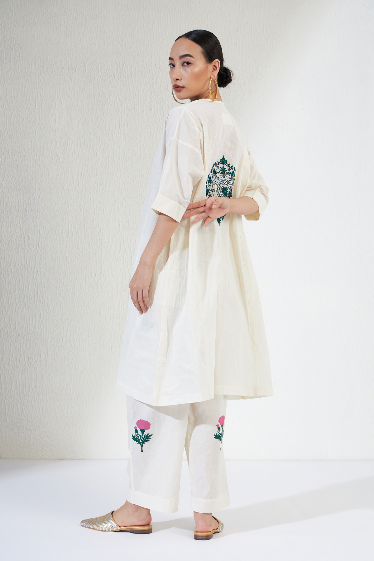 Off White Zara Kurta Set