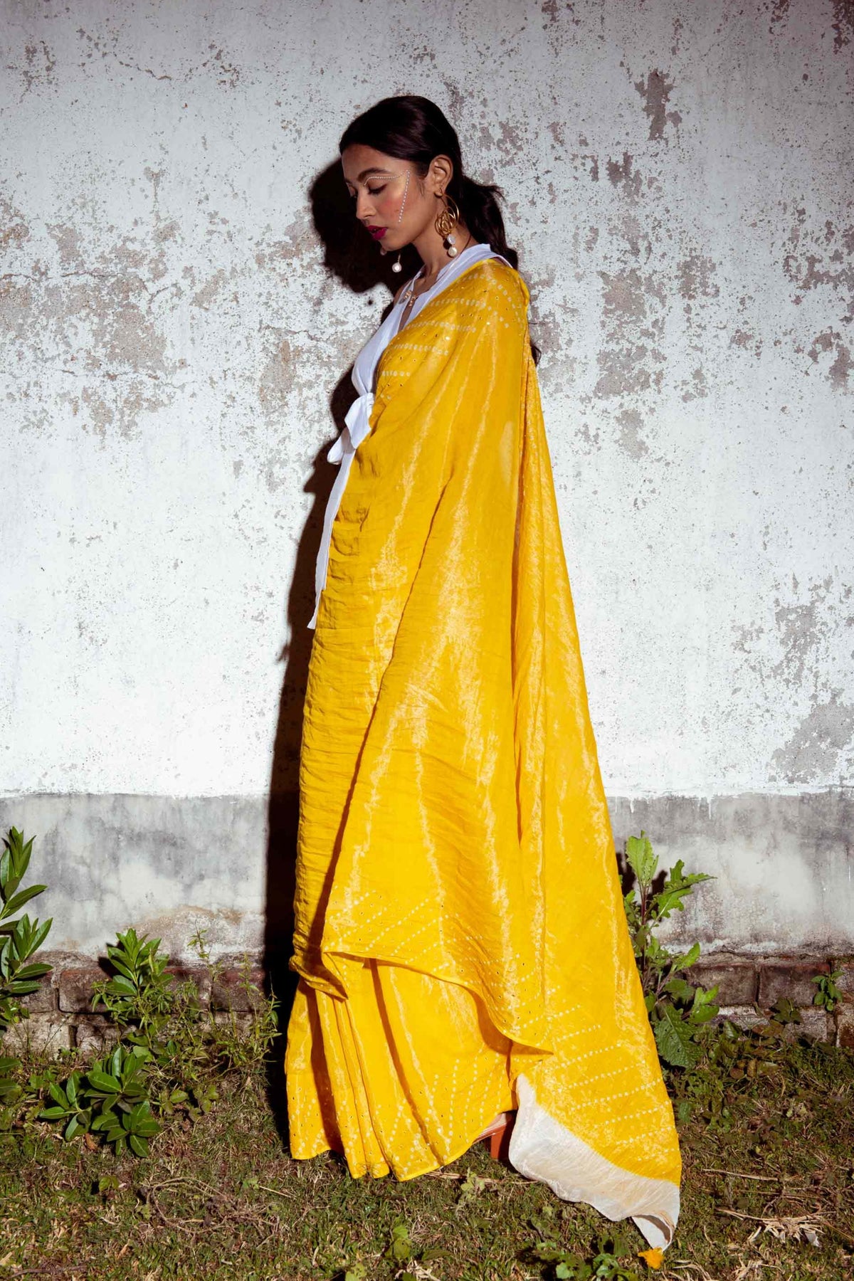Yellow Chandra Saree