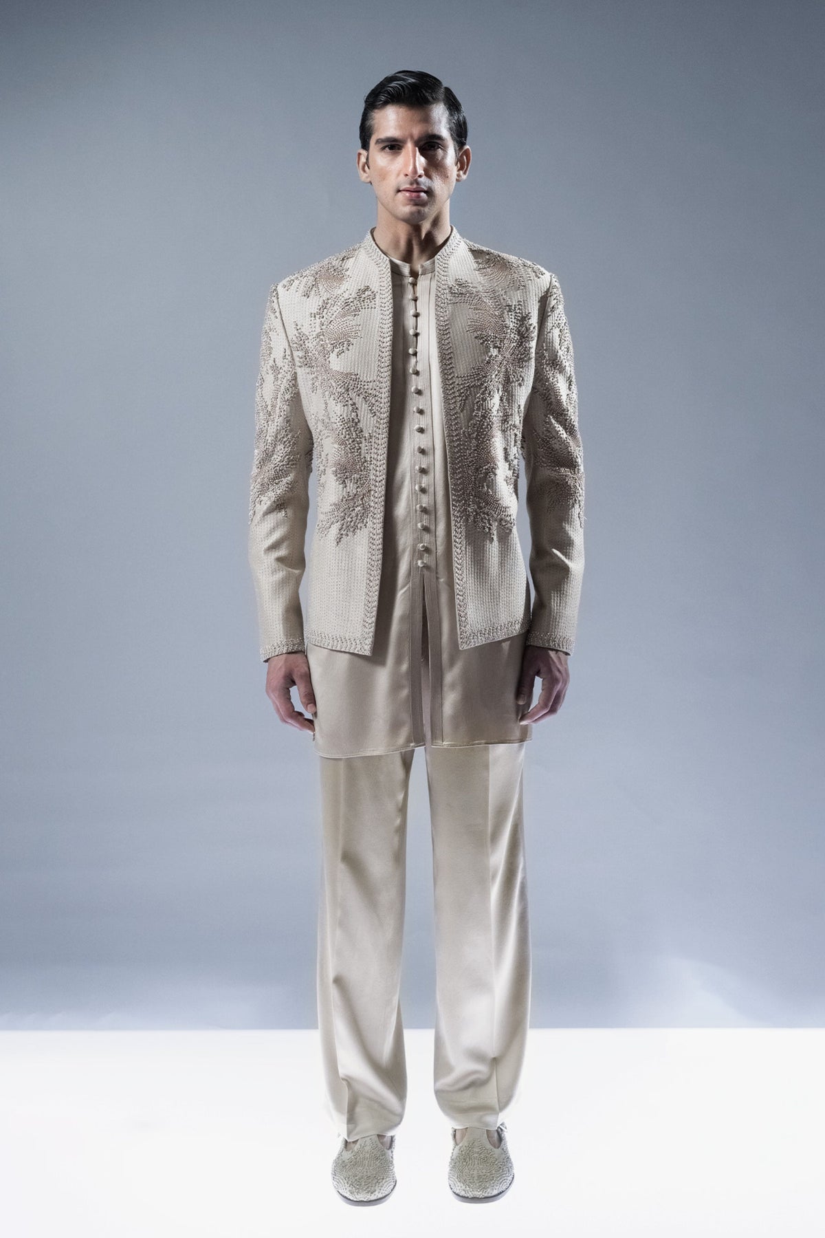 Solstice Embroidered Bandhgala Set