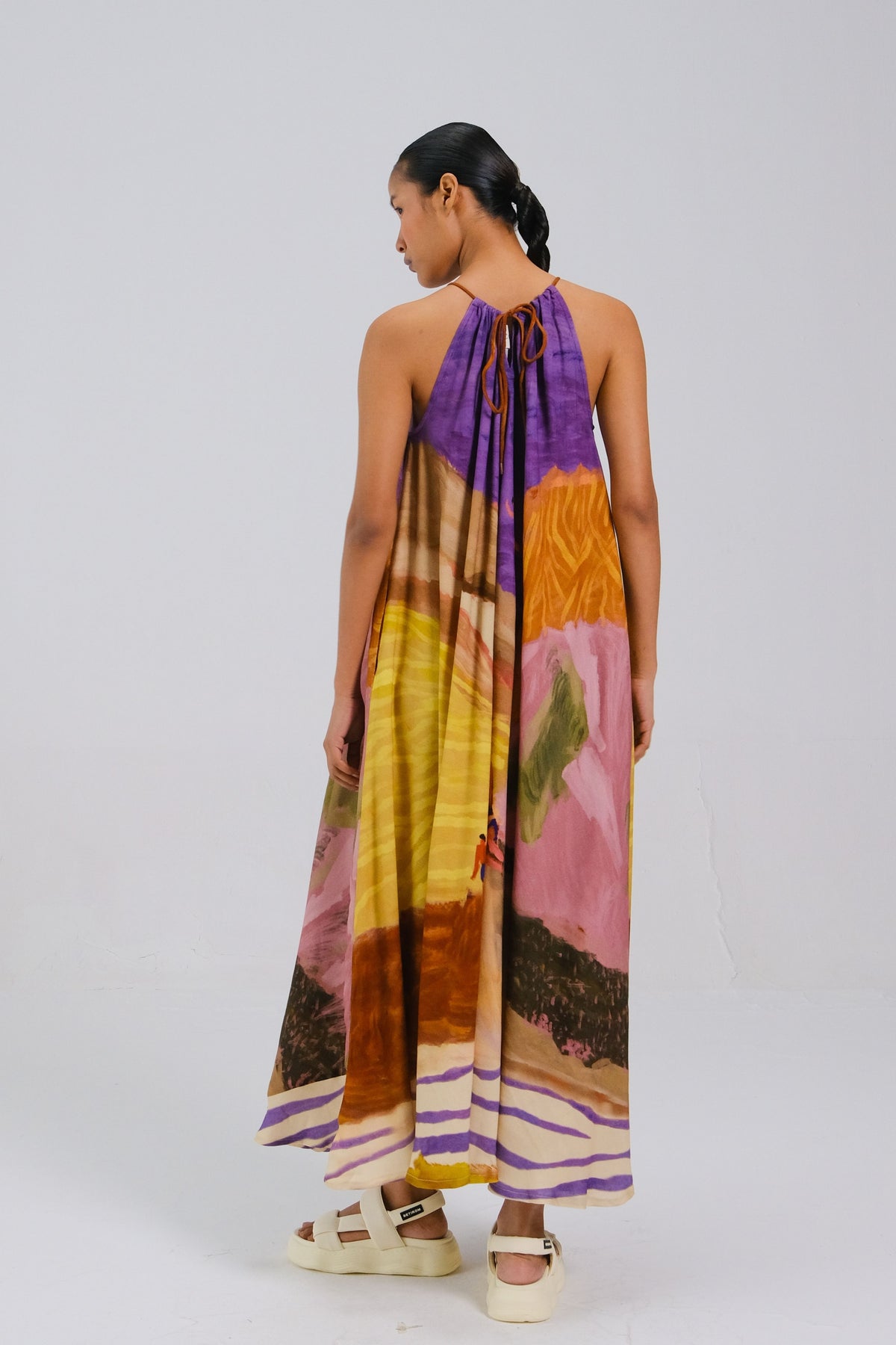 Flowy Circle Long Dress