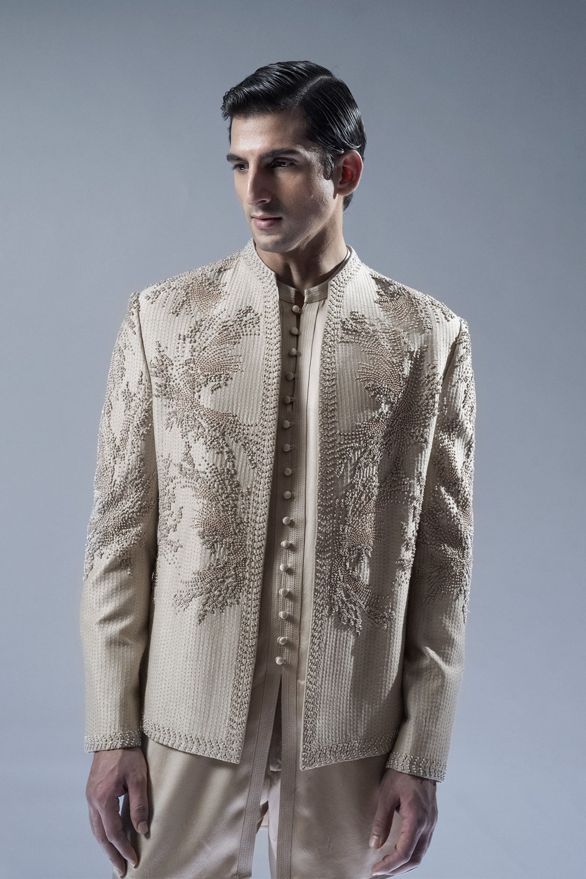 Solstice Embroidered Bandhgala Set