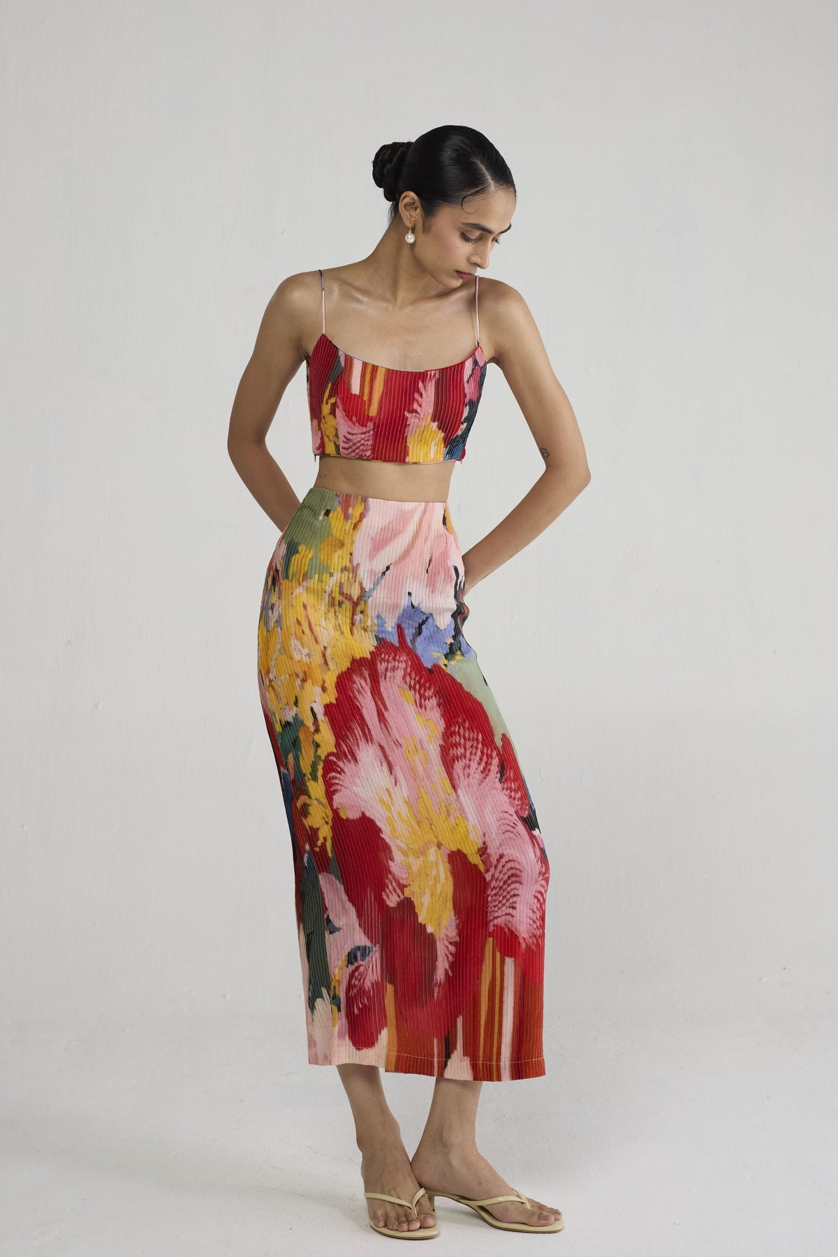 Obu Pintucks Skirt Set