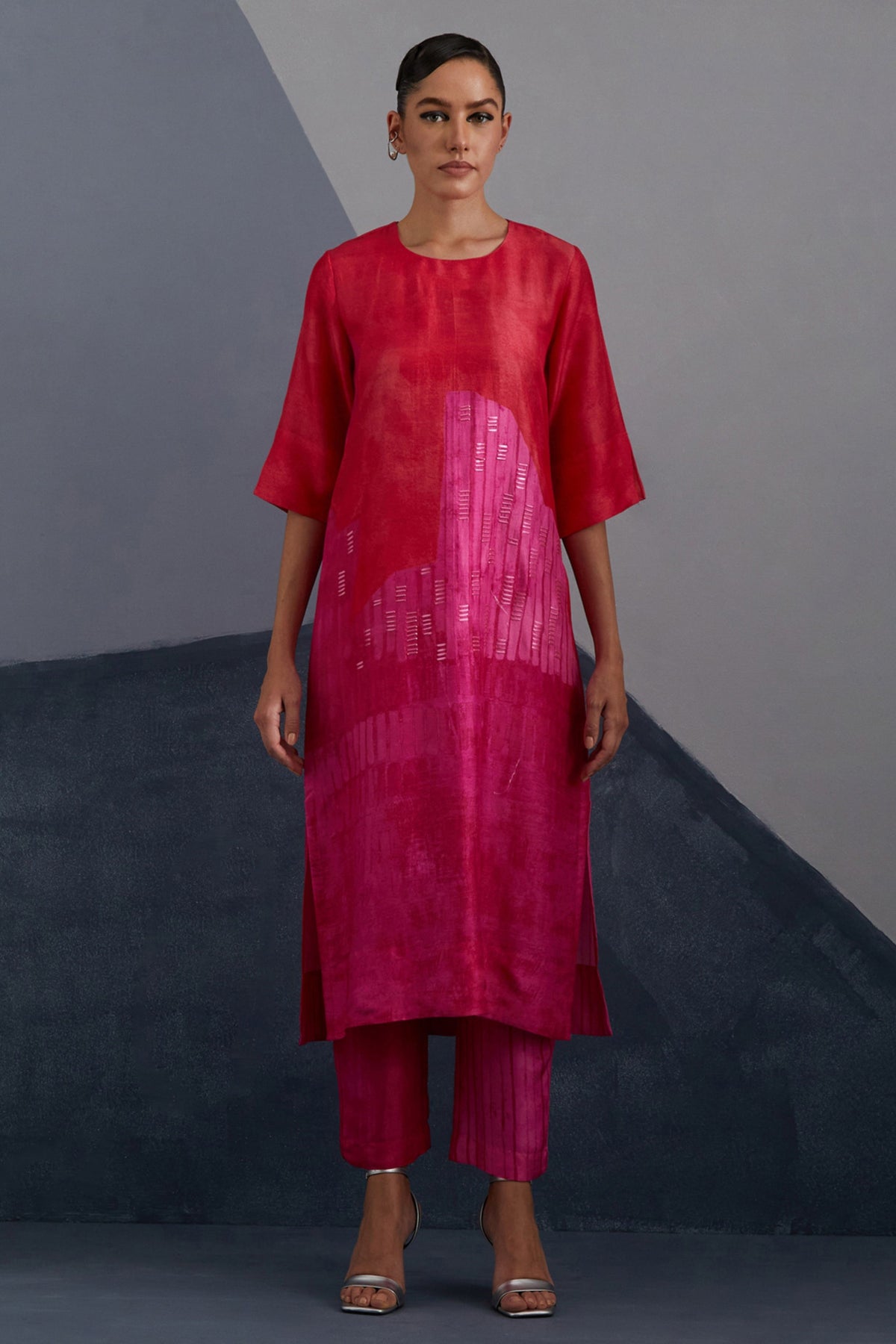 Omen Vermilion Kurta Set