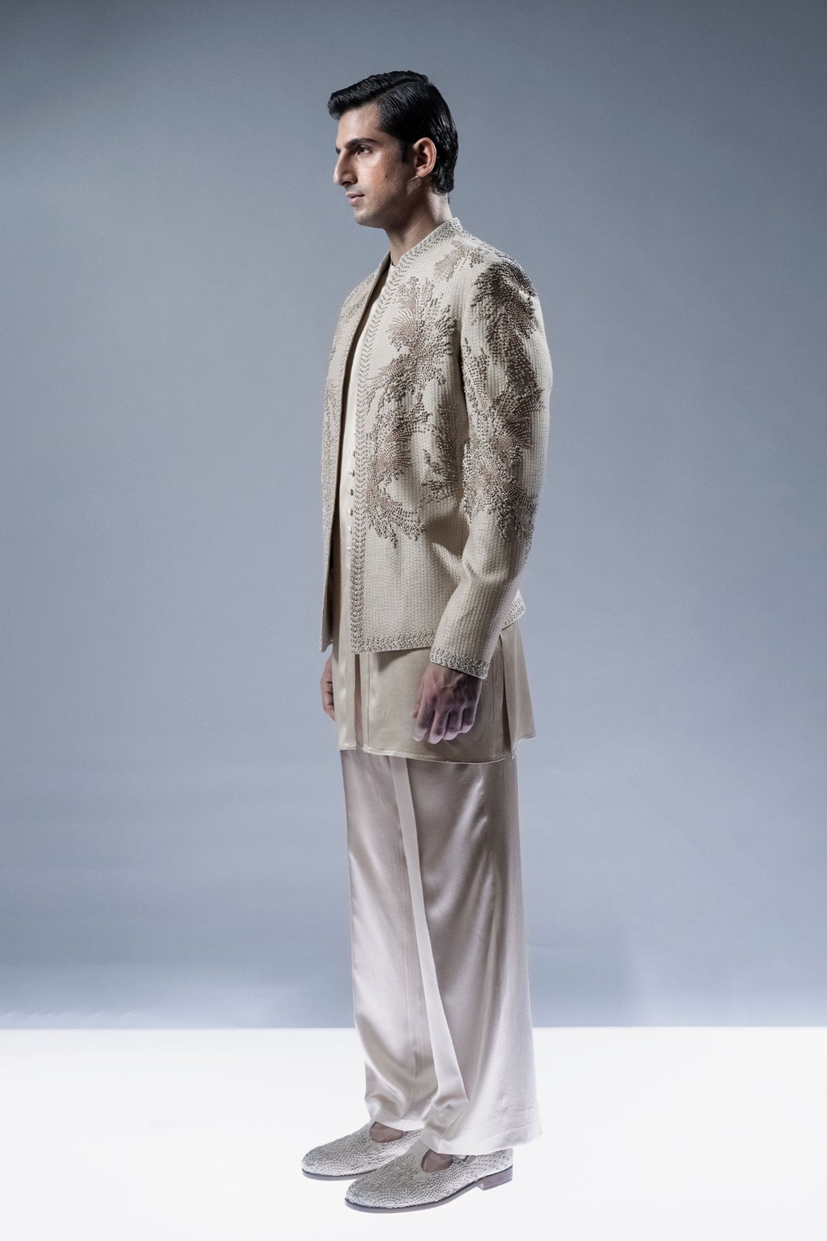 Solstice Embroidered Bandhgala Set