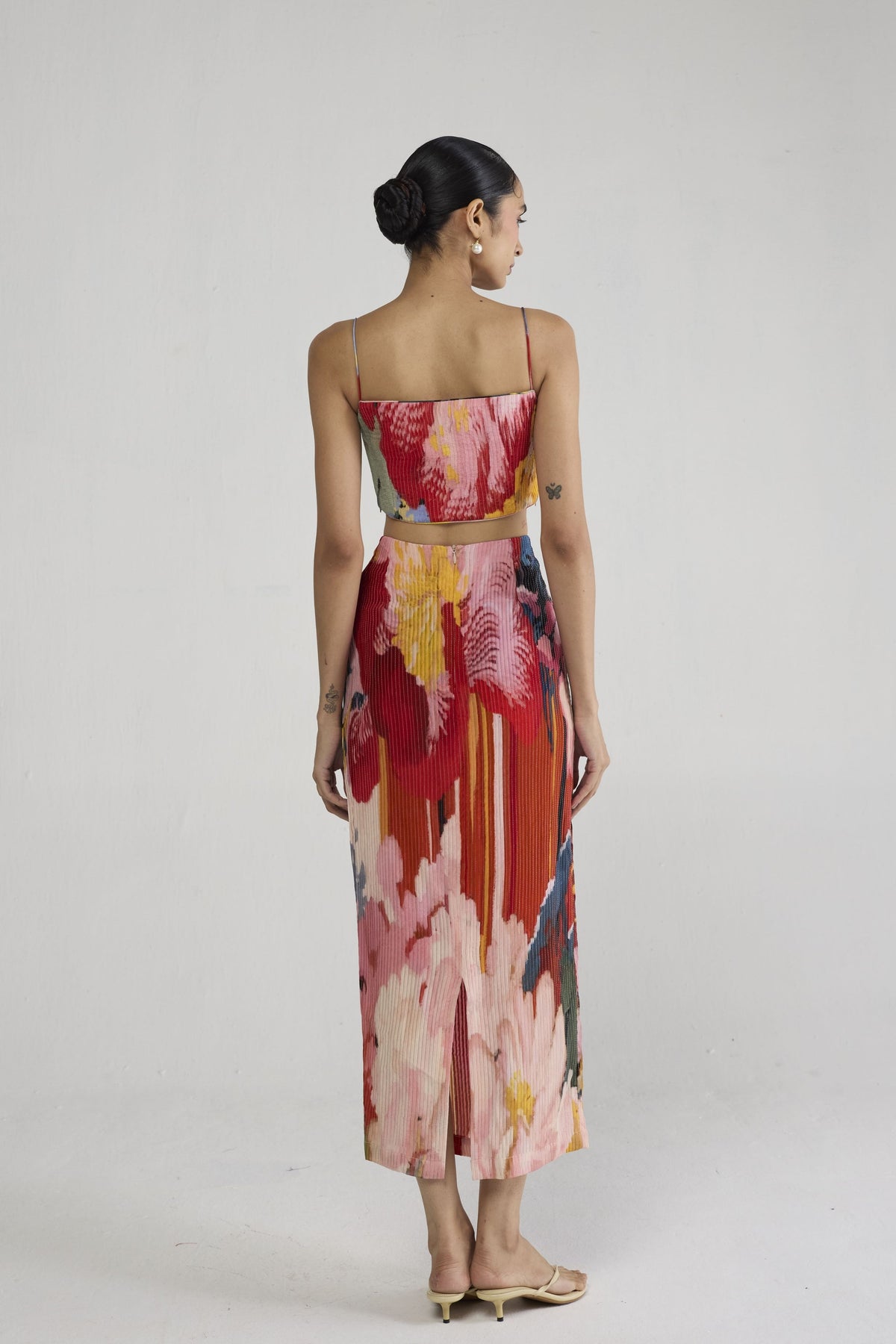 Obu Pintucks Skirt Set