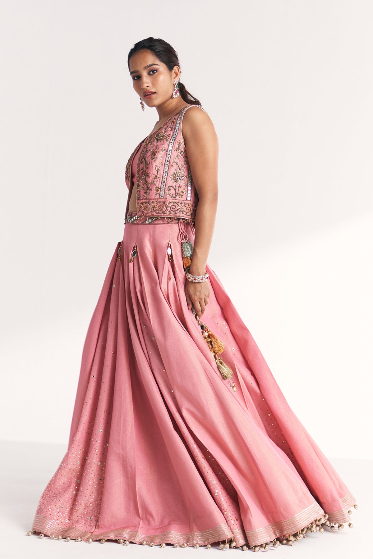 Kimaya Pink Lehenga Set