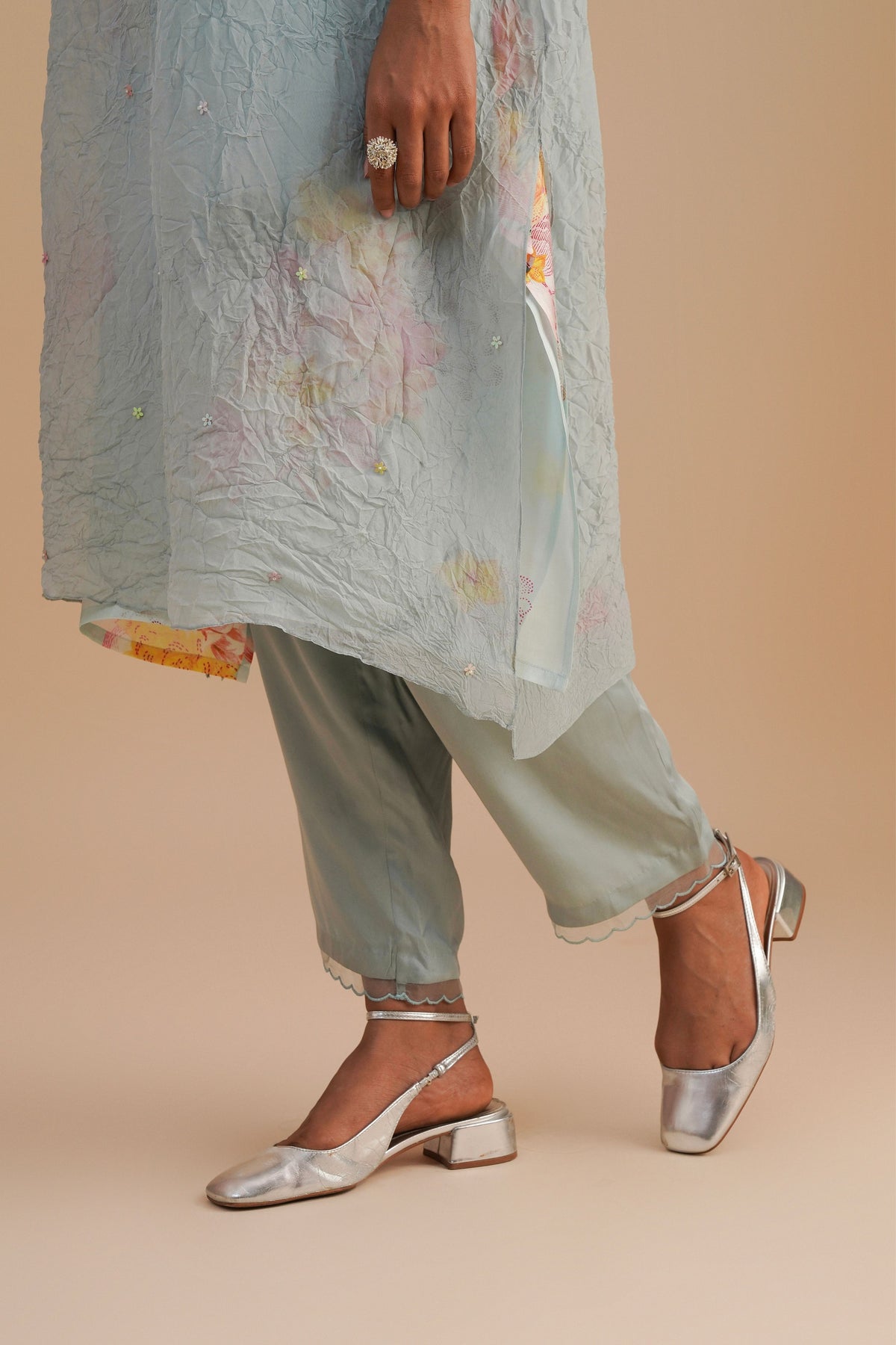Powder Blue Kaftan Set