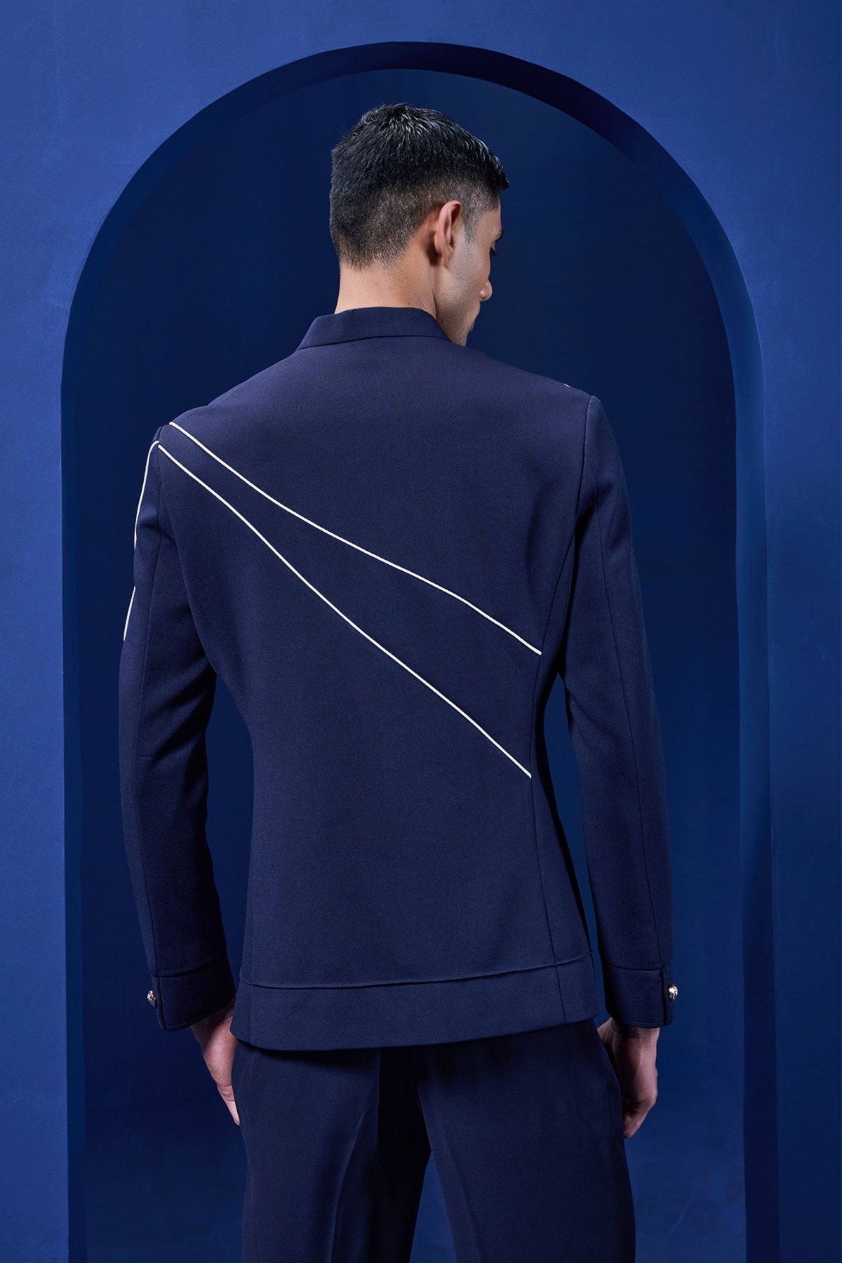 Appliqué Zip Detail Jacket Set