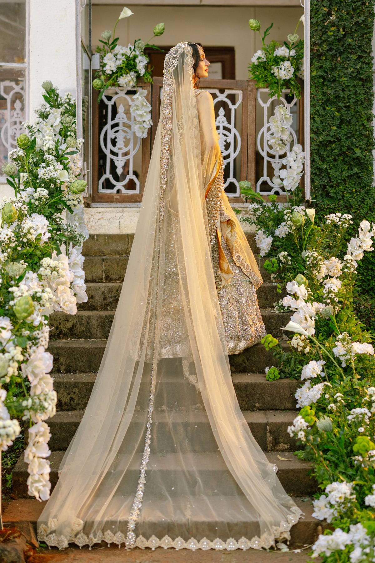 Mrigakshi Lehenga Set With Veil