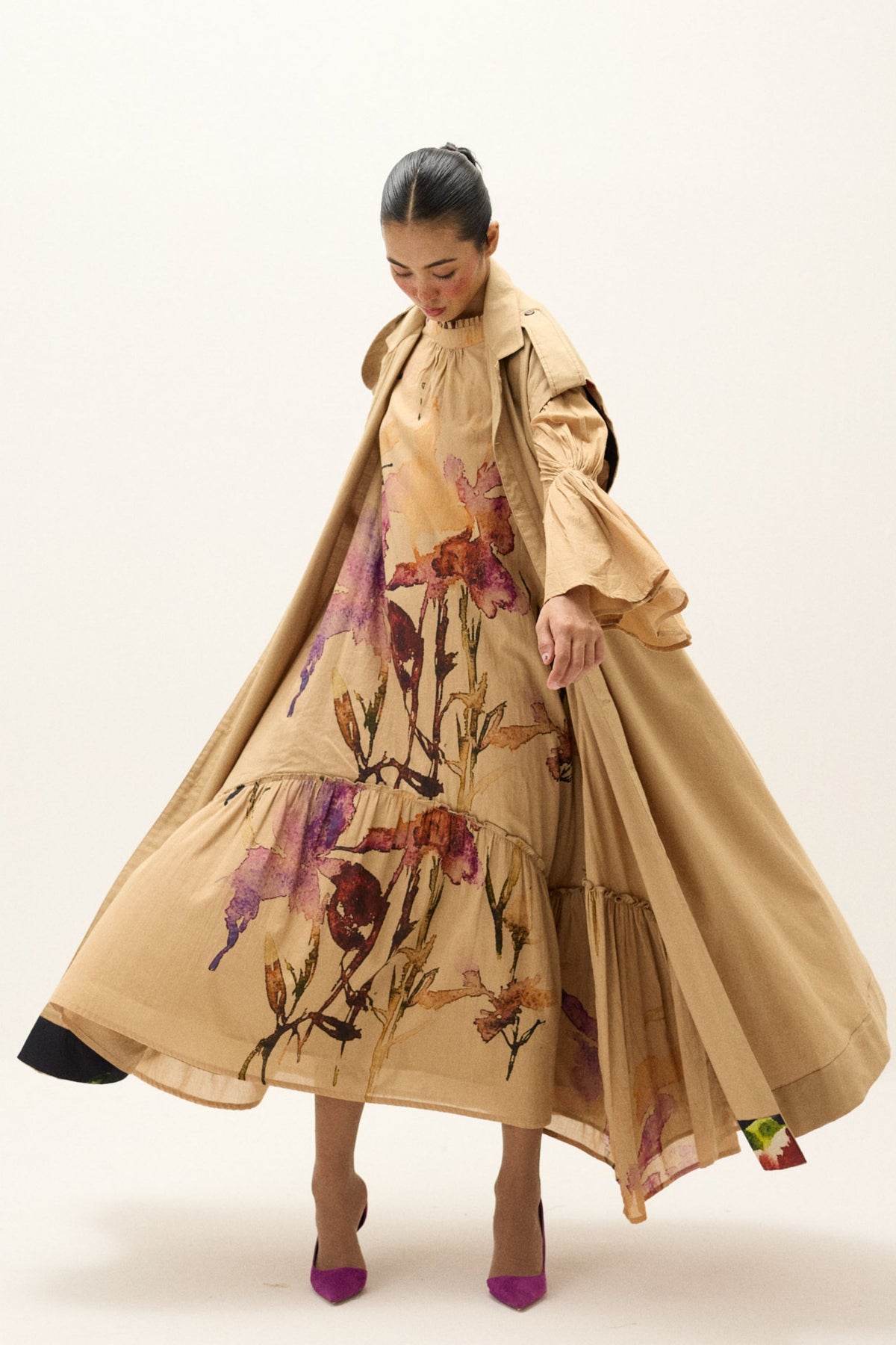 Chestnut Trench Coat