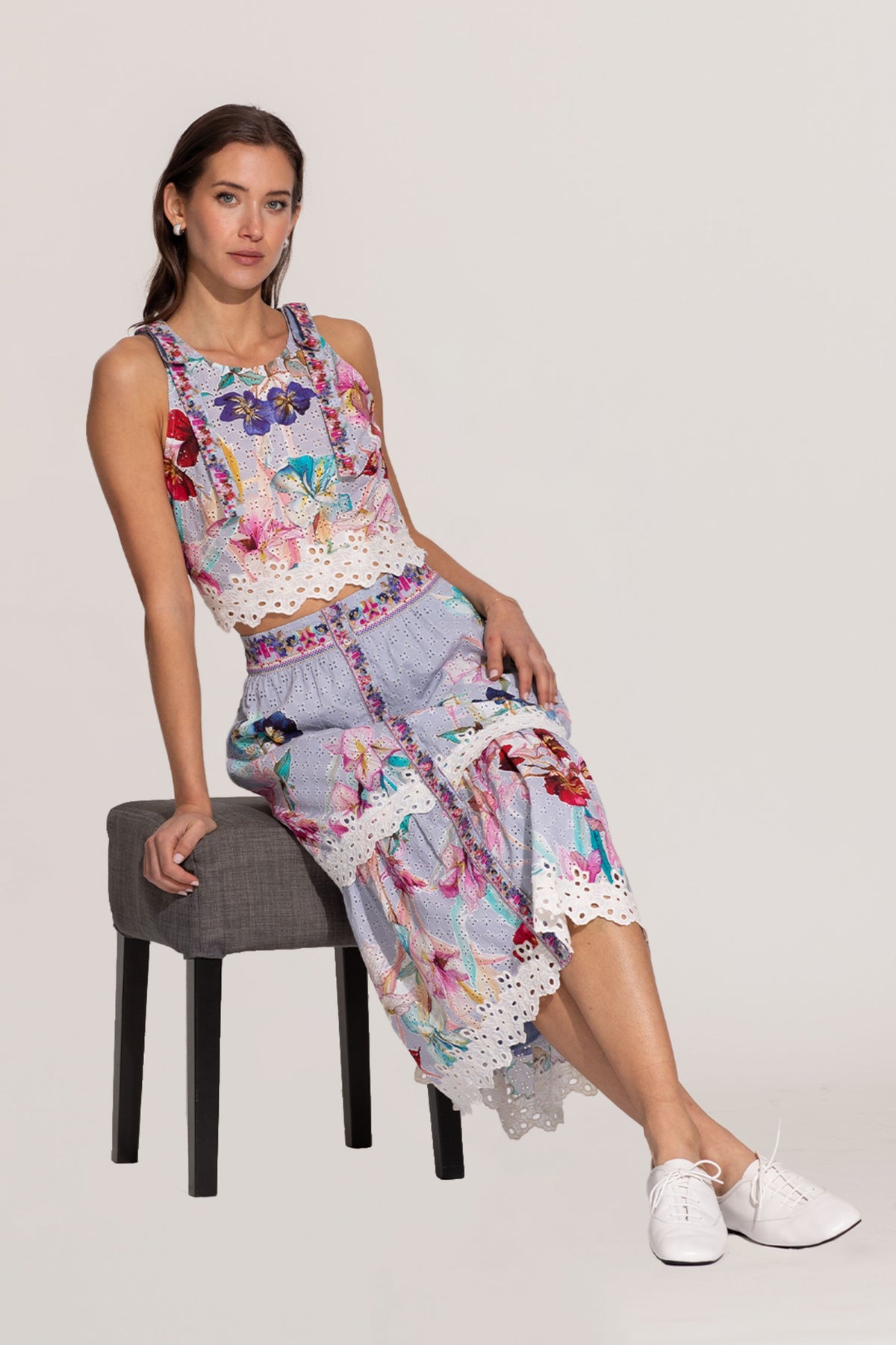 Zimi Halter Skirt Set