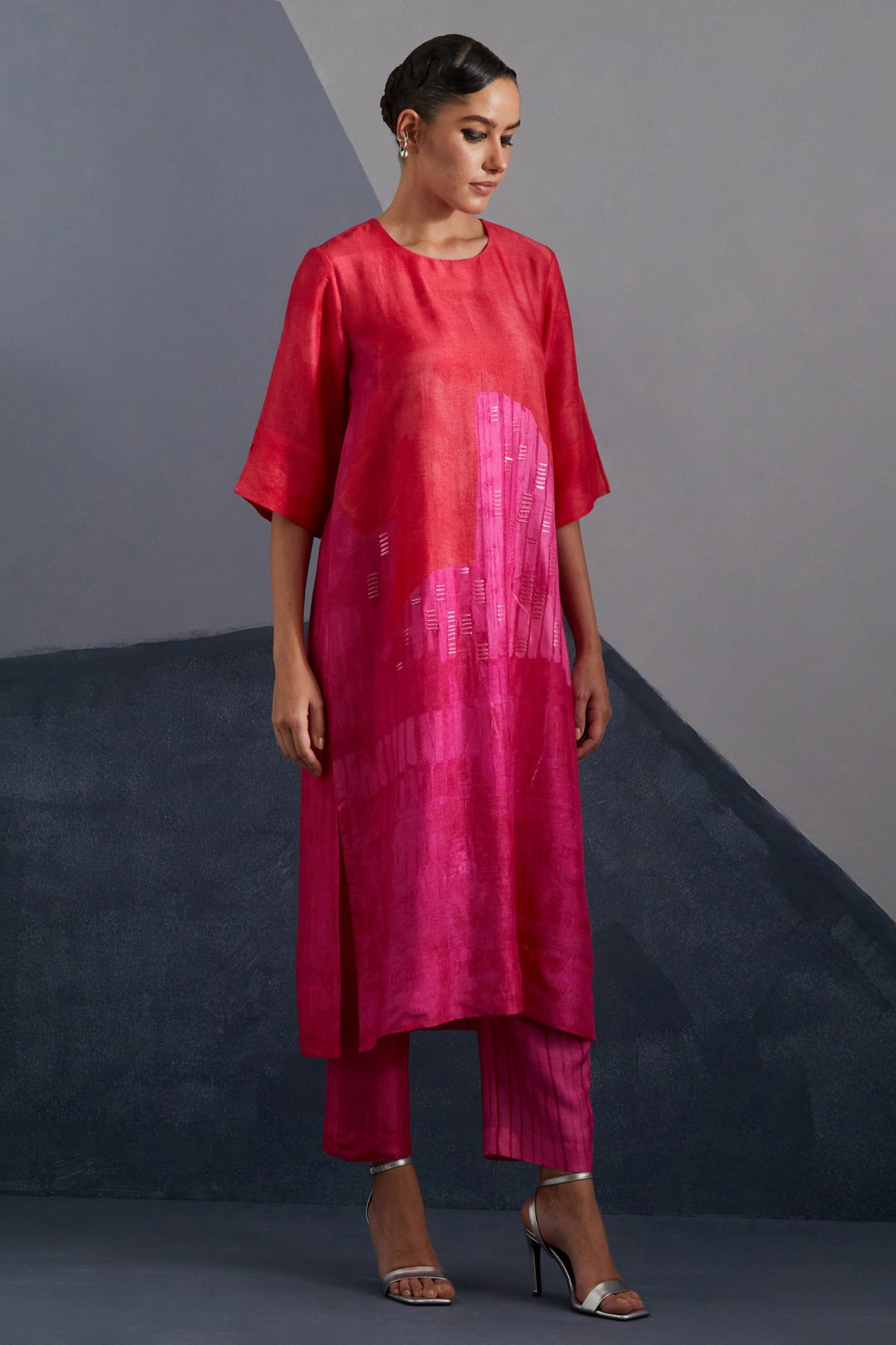 Omen Vermilion Kurta Set