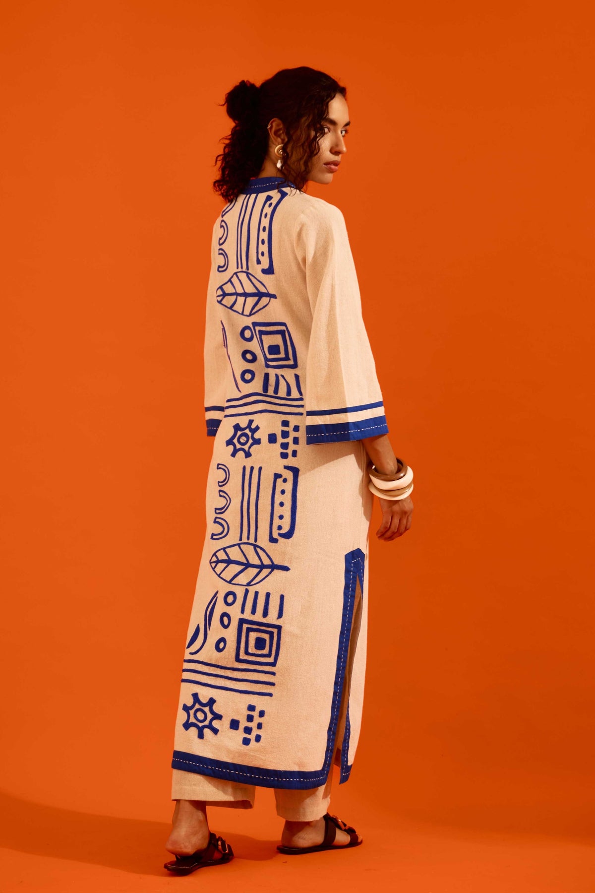 Natural Jute Kurta Set
