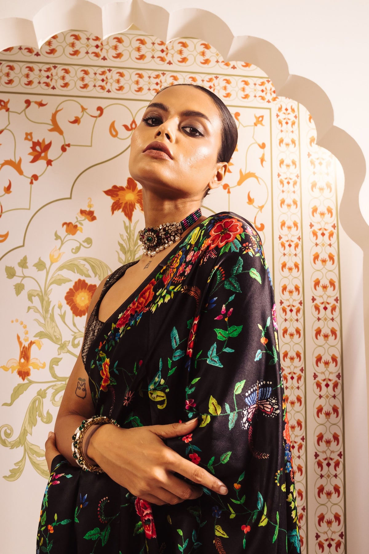 Kanchan Saree in Black