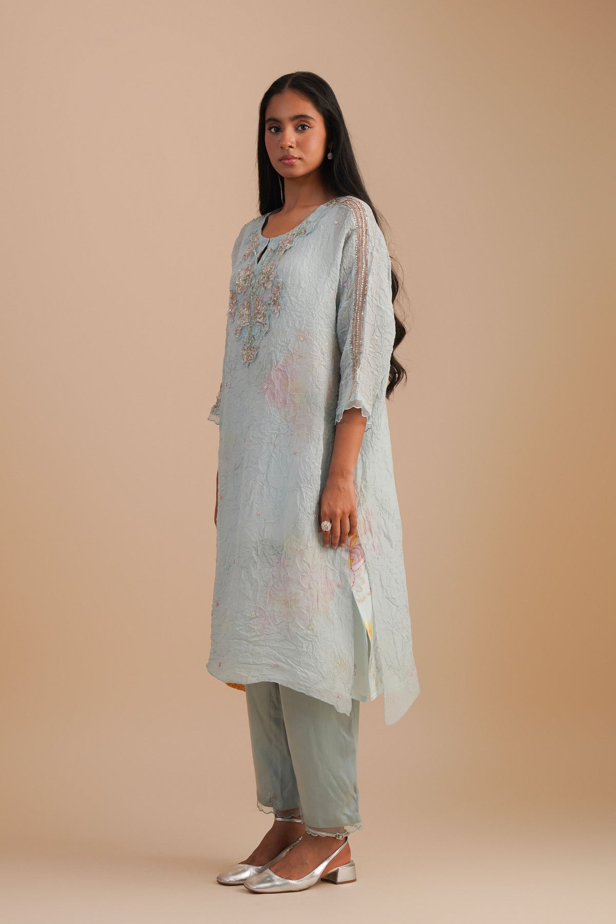 Powder Blue Kaftan Set