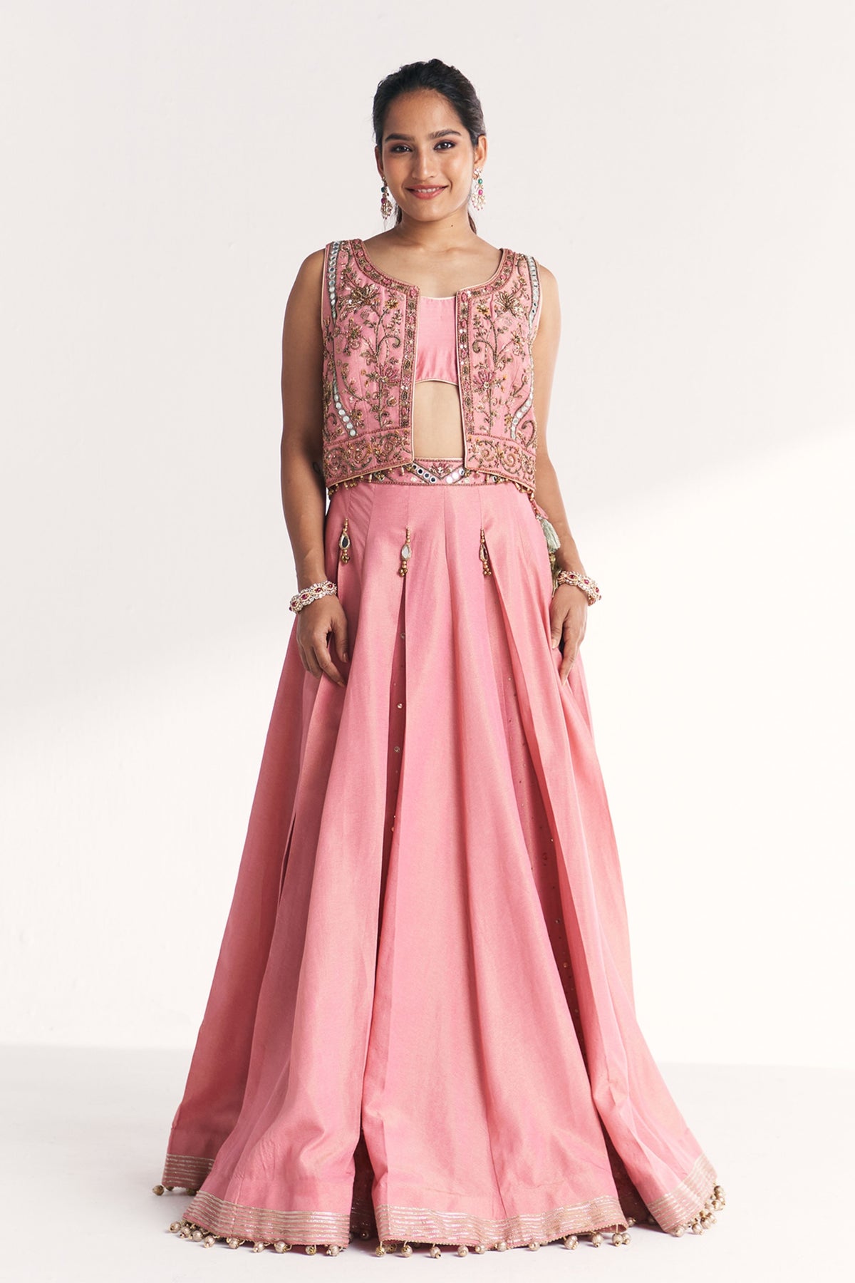 Kimaya Pink Lehenga Set