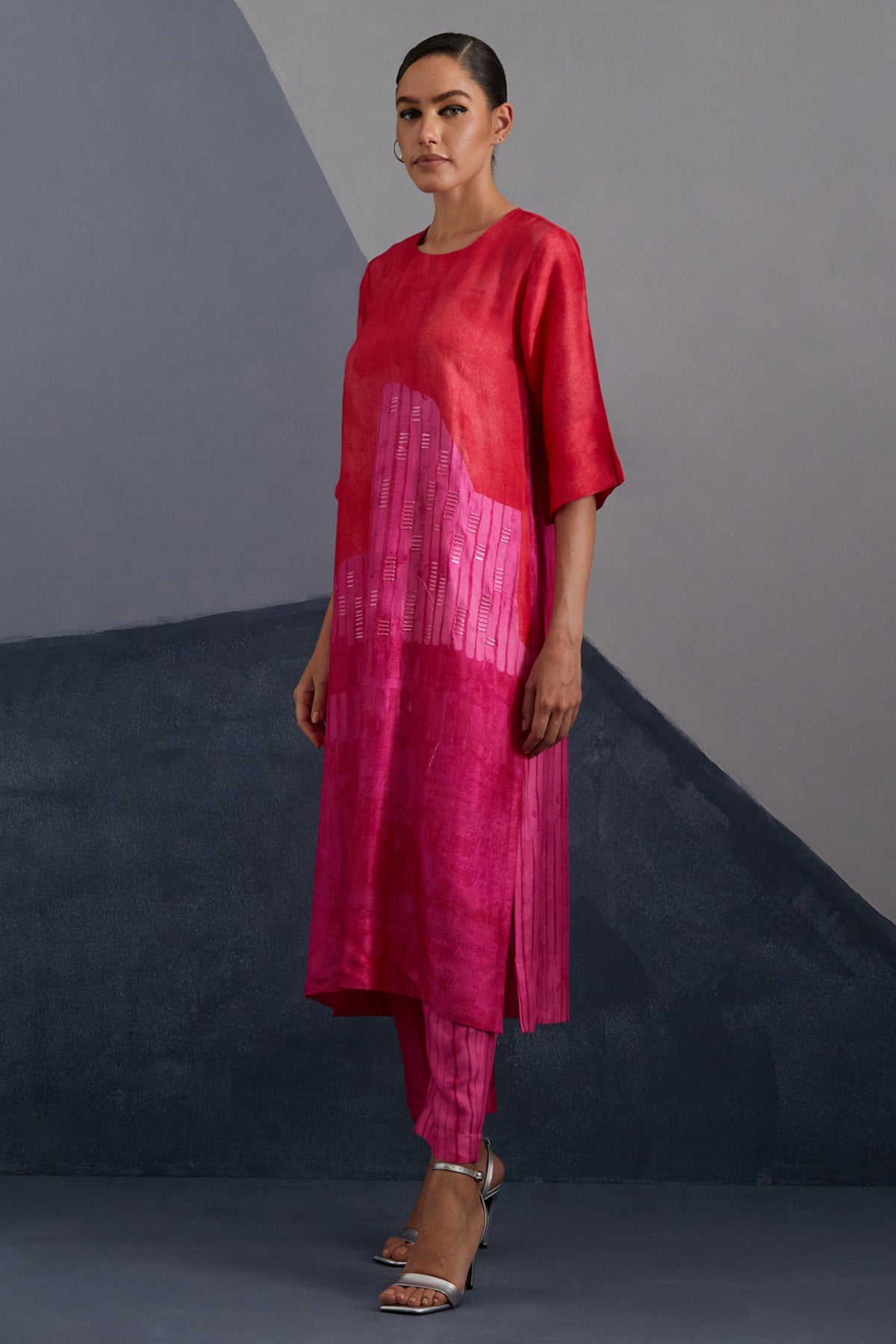 Omen Vermilion Kurta Set