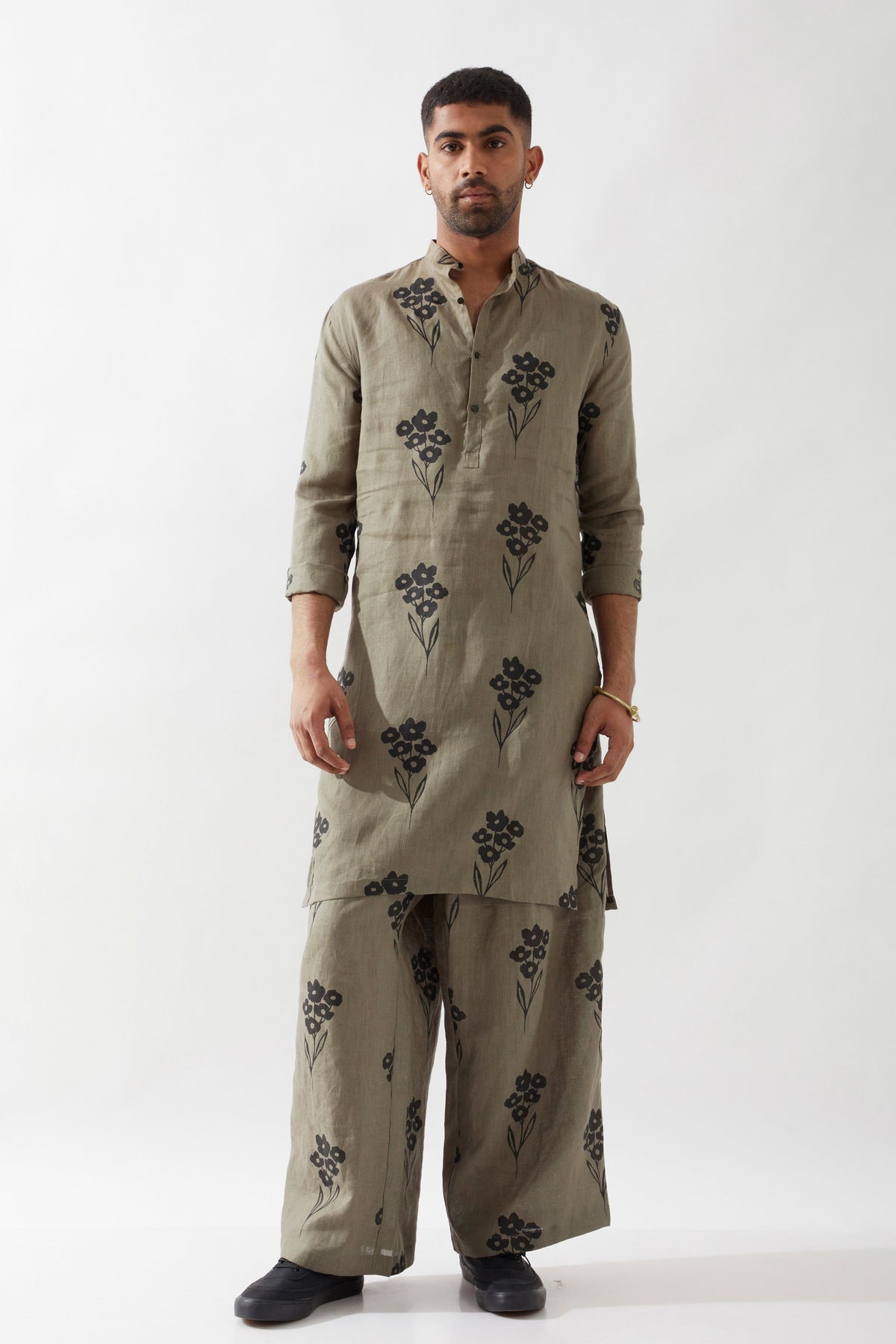 Zayn Farm Olive Kurta Set
