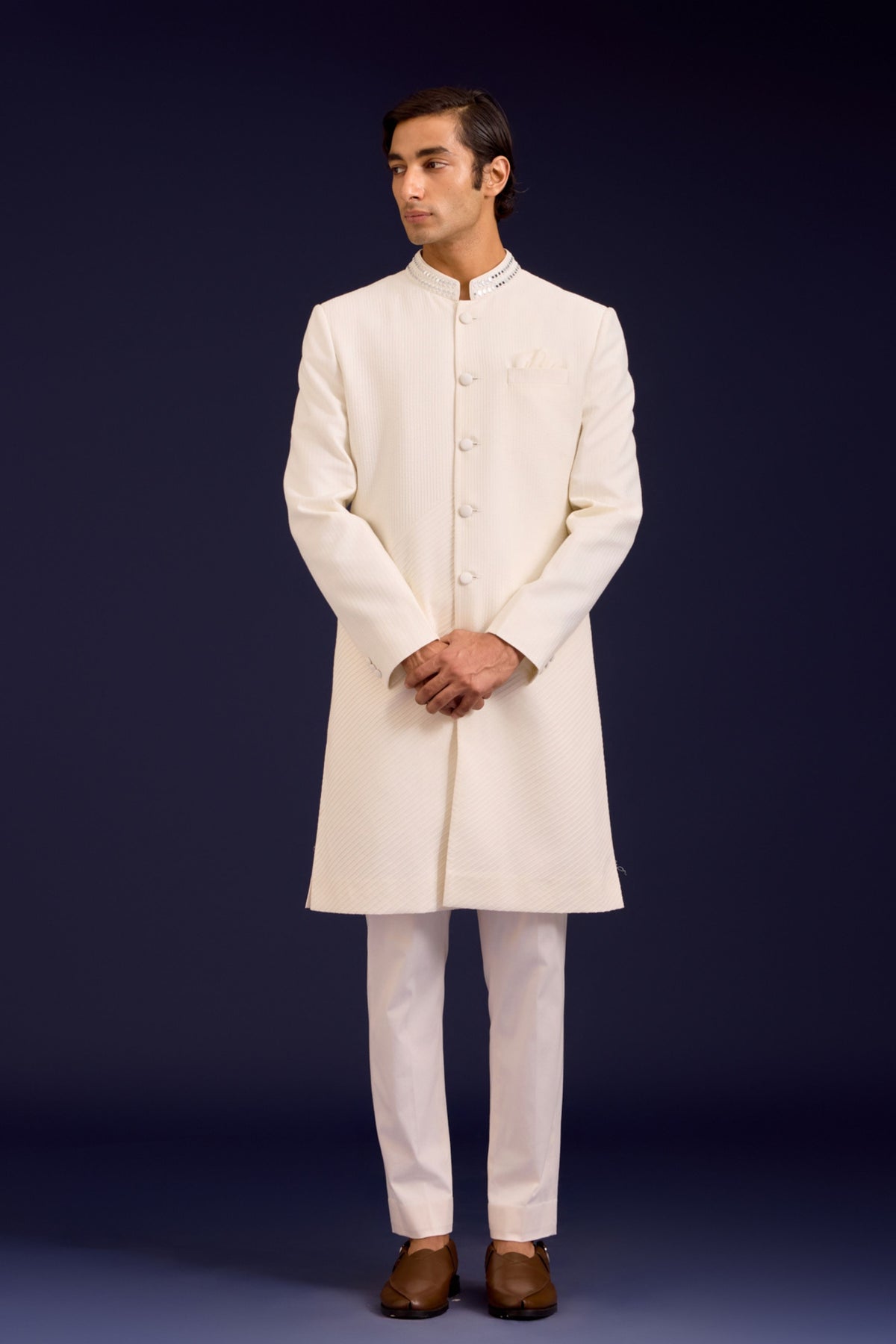 Ivory Sherwani Set