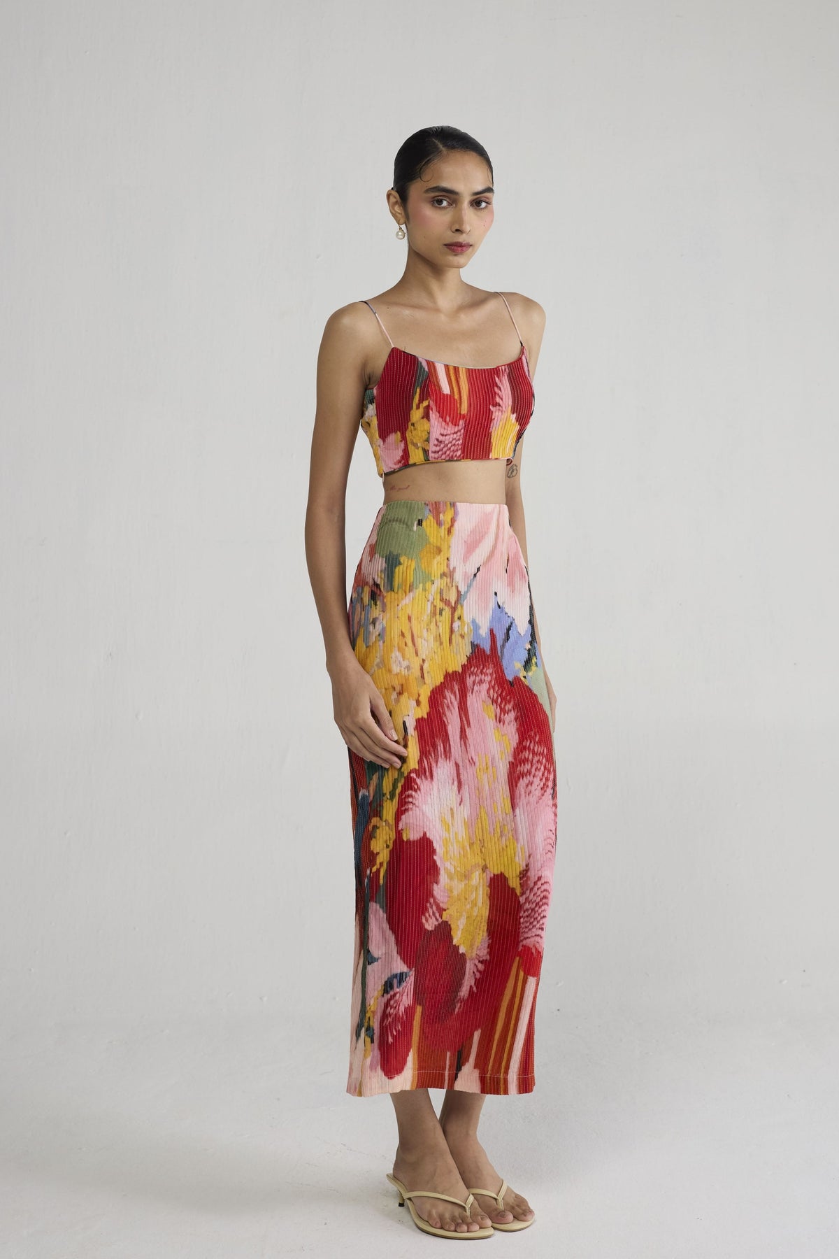 Obu Pintucks Skirt Set