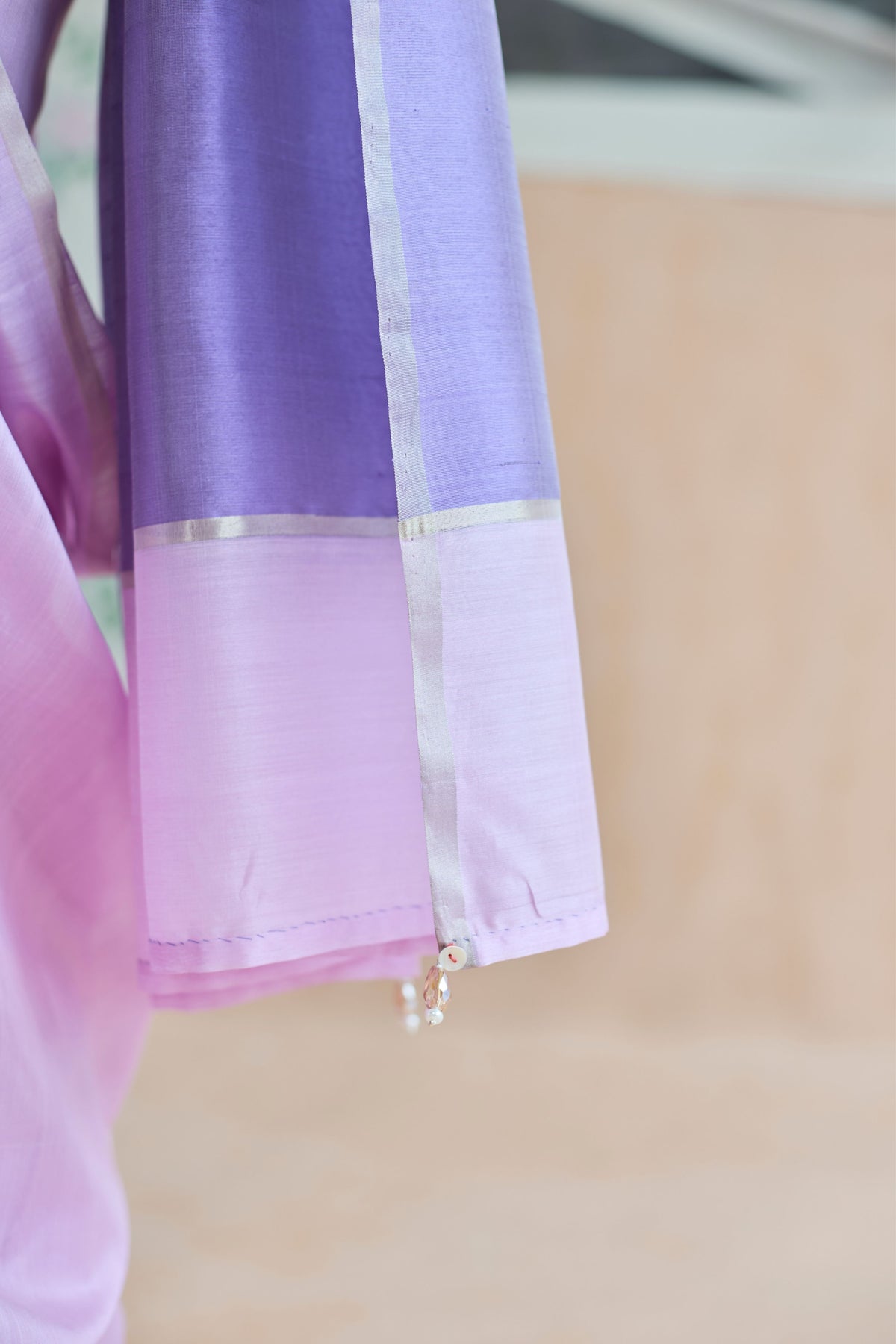 Orchid Mist Chanderi Sari