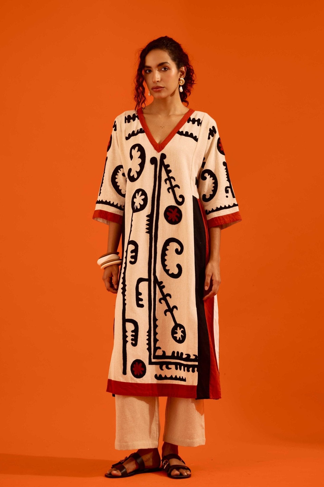 Multi Color Kurta Set - Indian Summer Story - Elahe