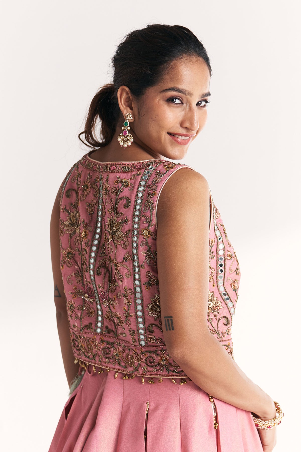 Kimaya Pink Lehenga Set
