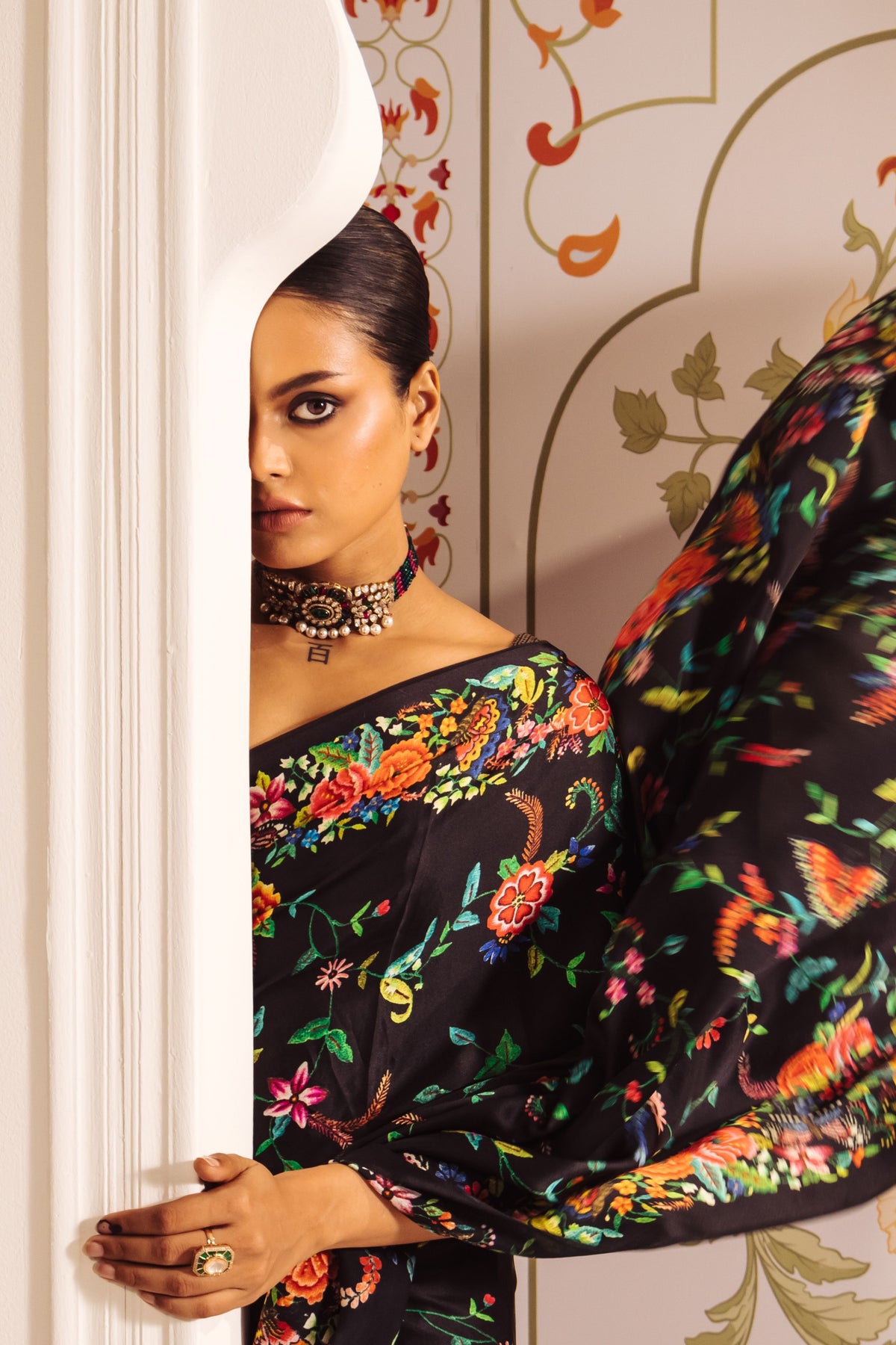 Kanchan Saree in Black