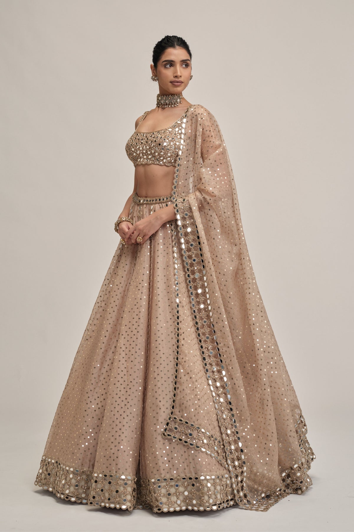 Modern Embroidered Lehenga Set