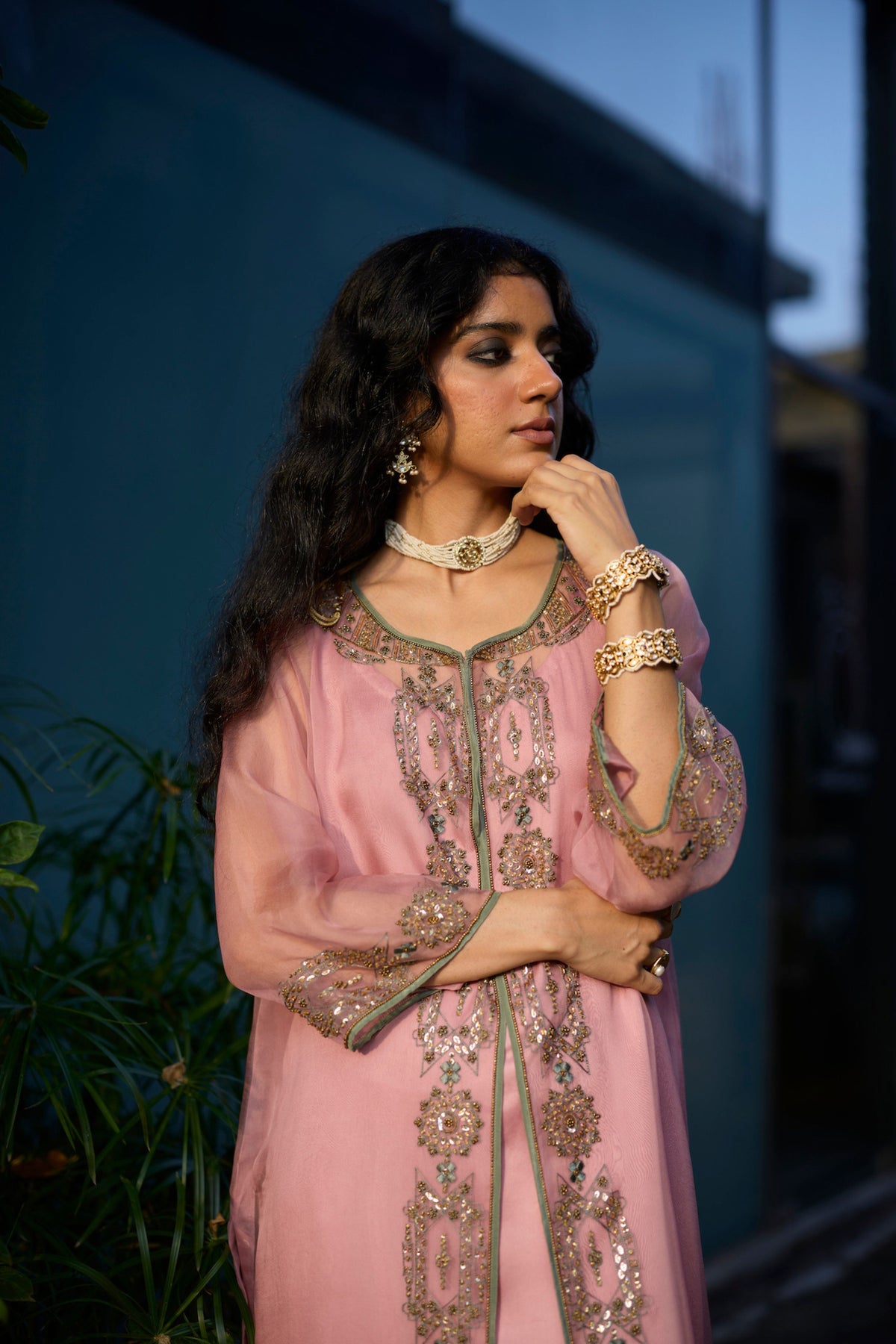 Pink Rawani Kurta Set
