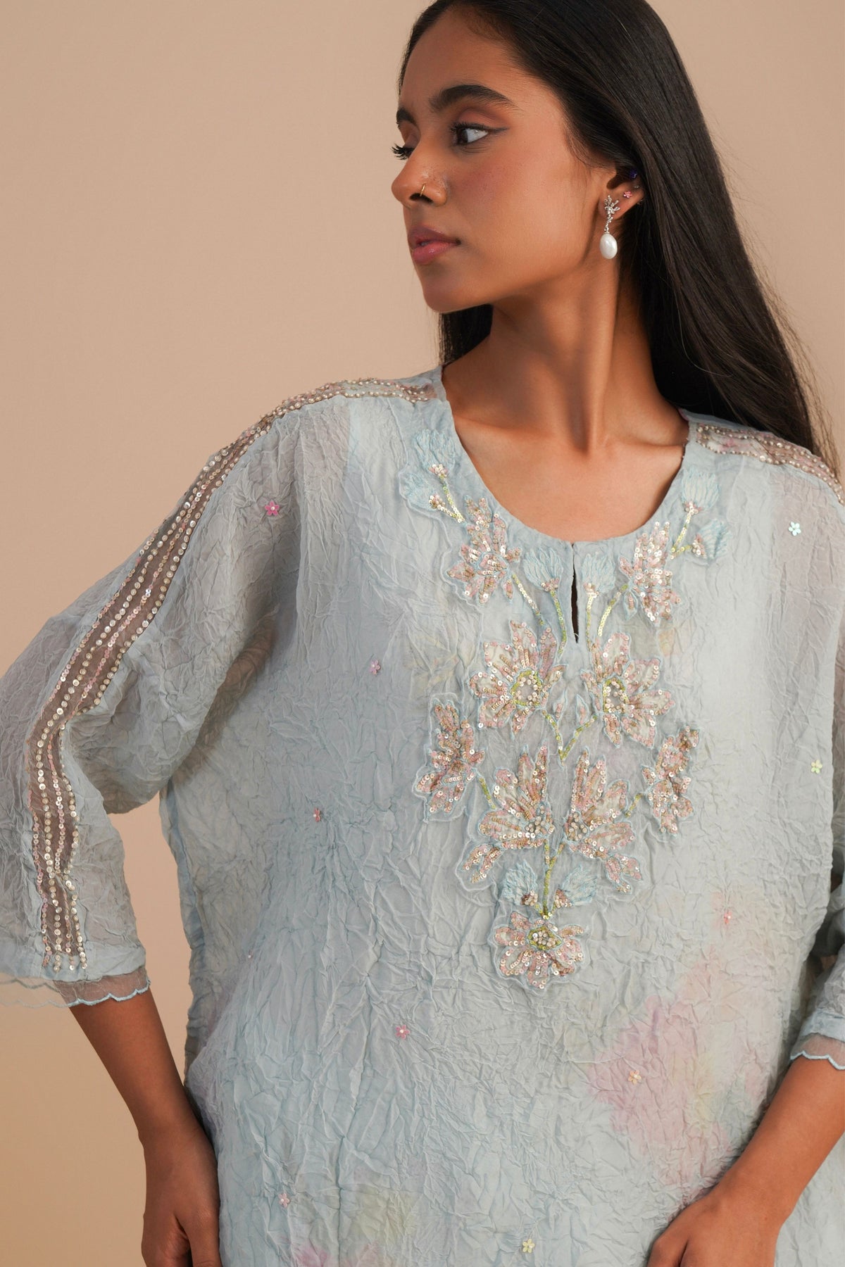 Powder Blue Kaftan Set