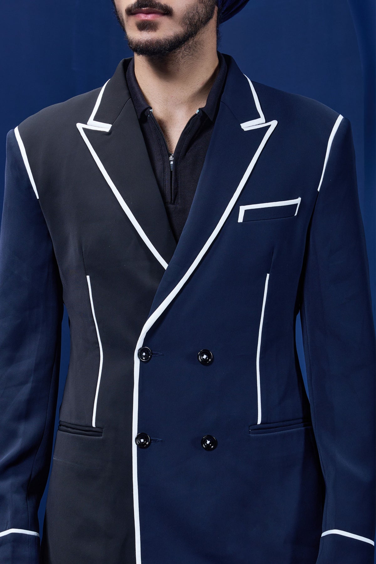 Dual Tone Blazer Set