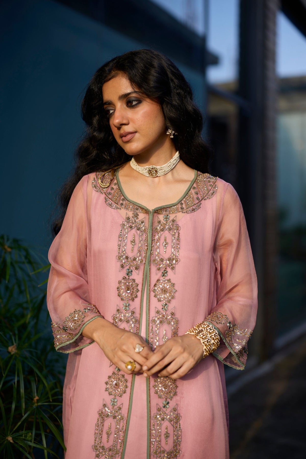 Pink Rawani Kurta Set