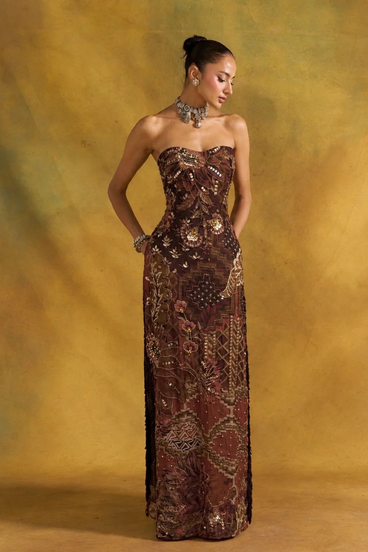 Chakachak Mocha Dress