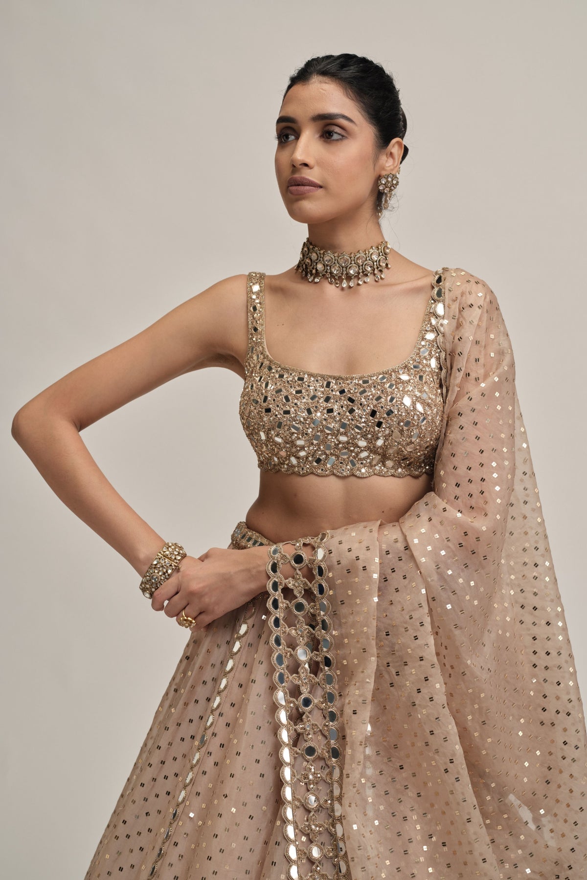 Modern Embroidered Lehenga Set