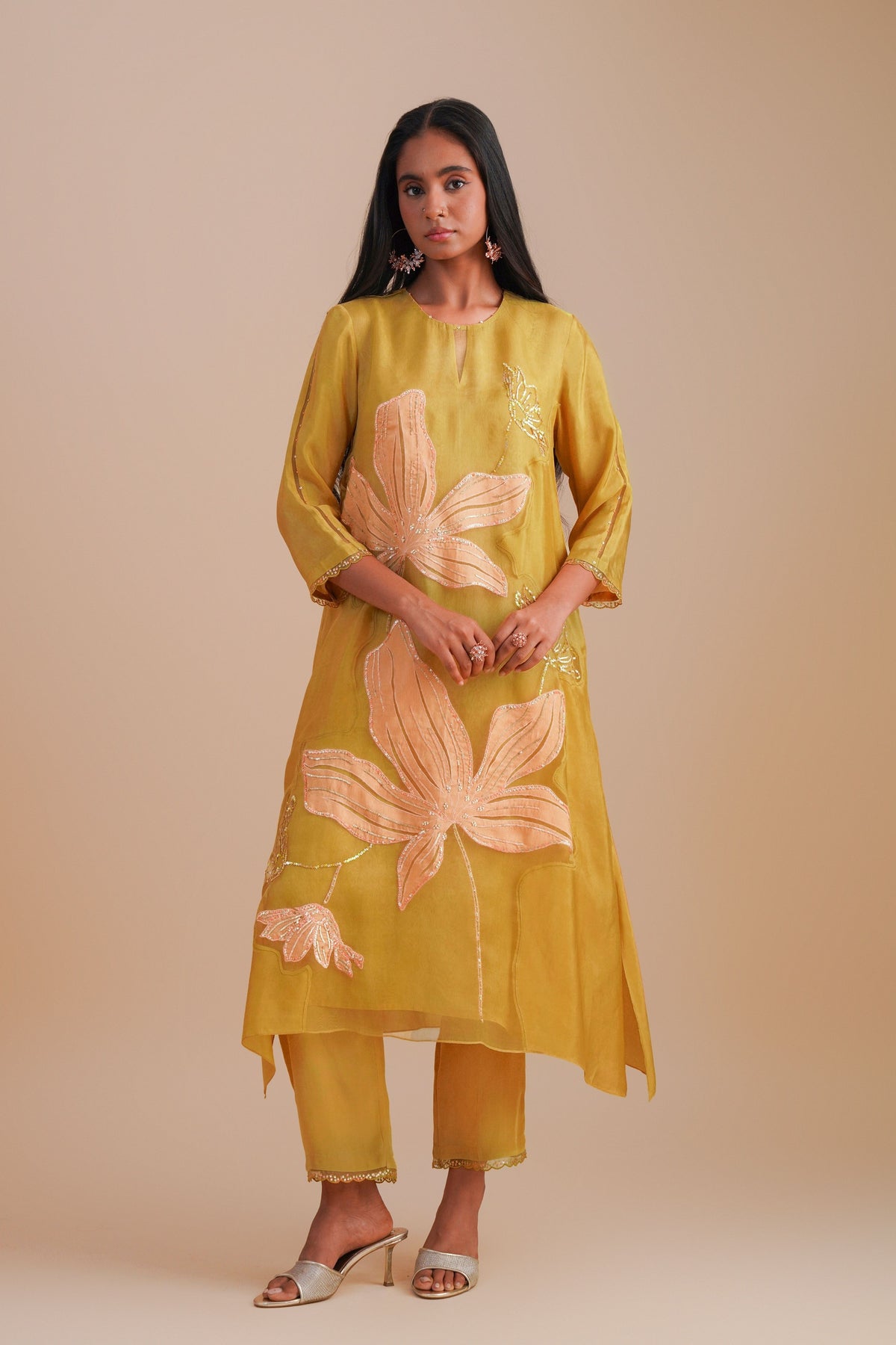 Organza Daffodil Kurta Set