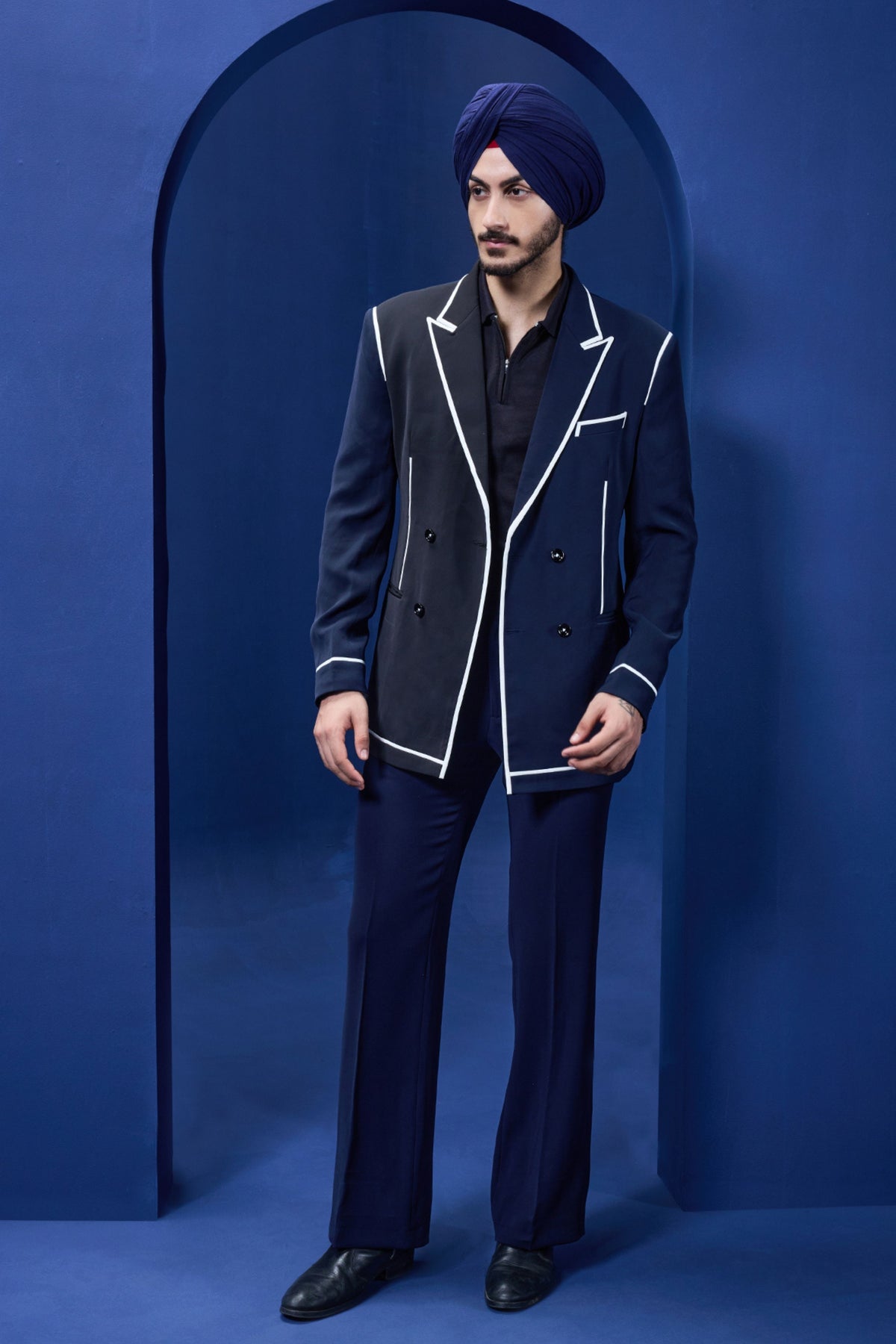 Dual Tone Blazer Set