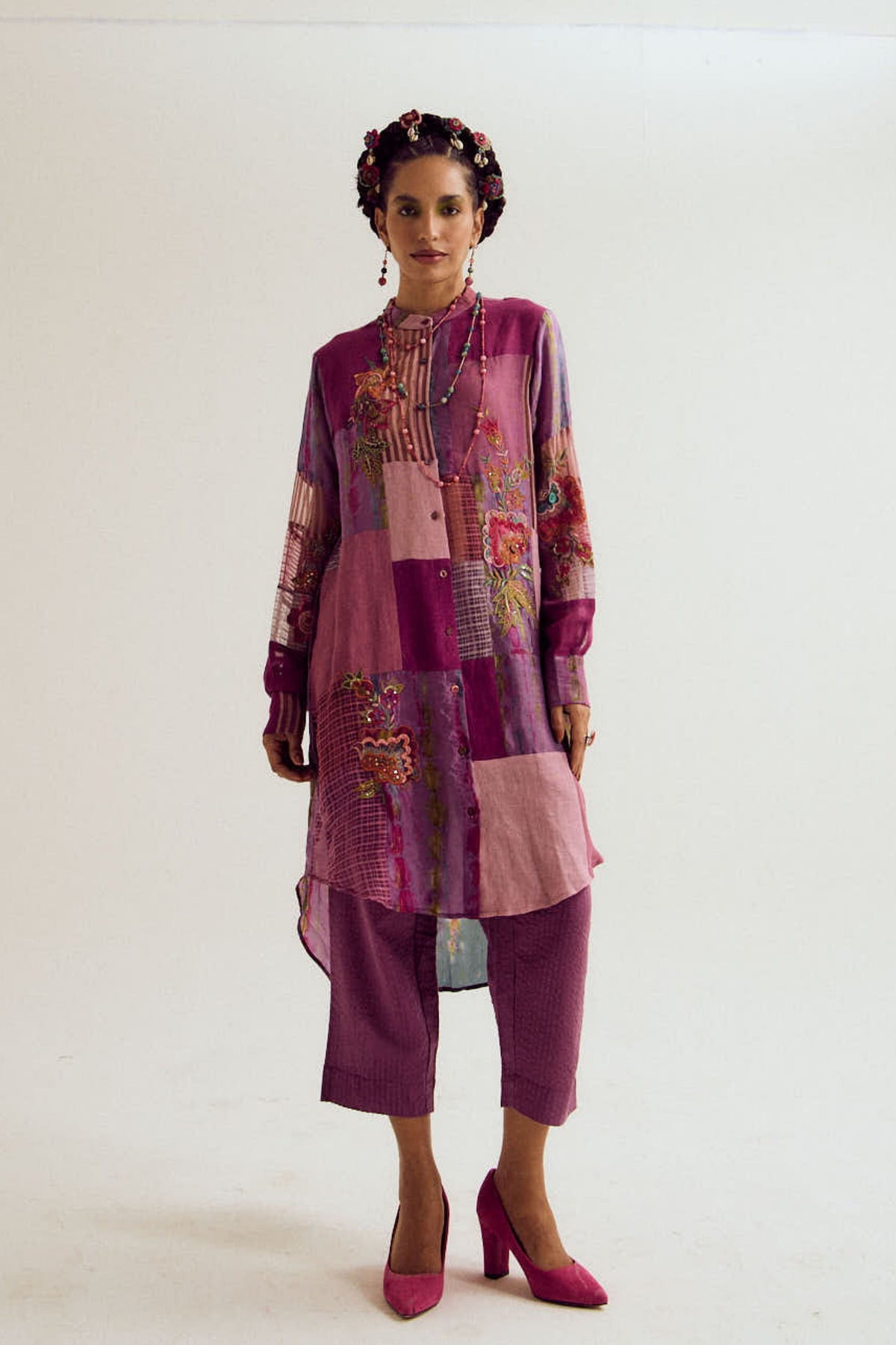 Shrub Rose Tunic Set