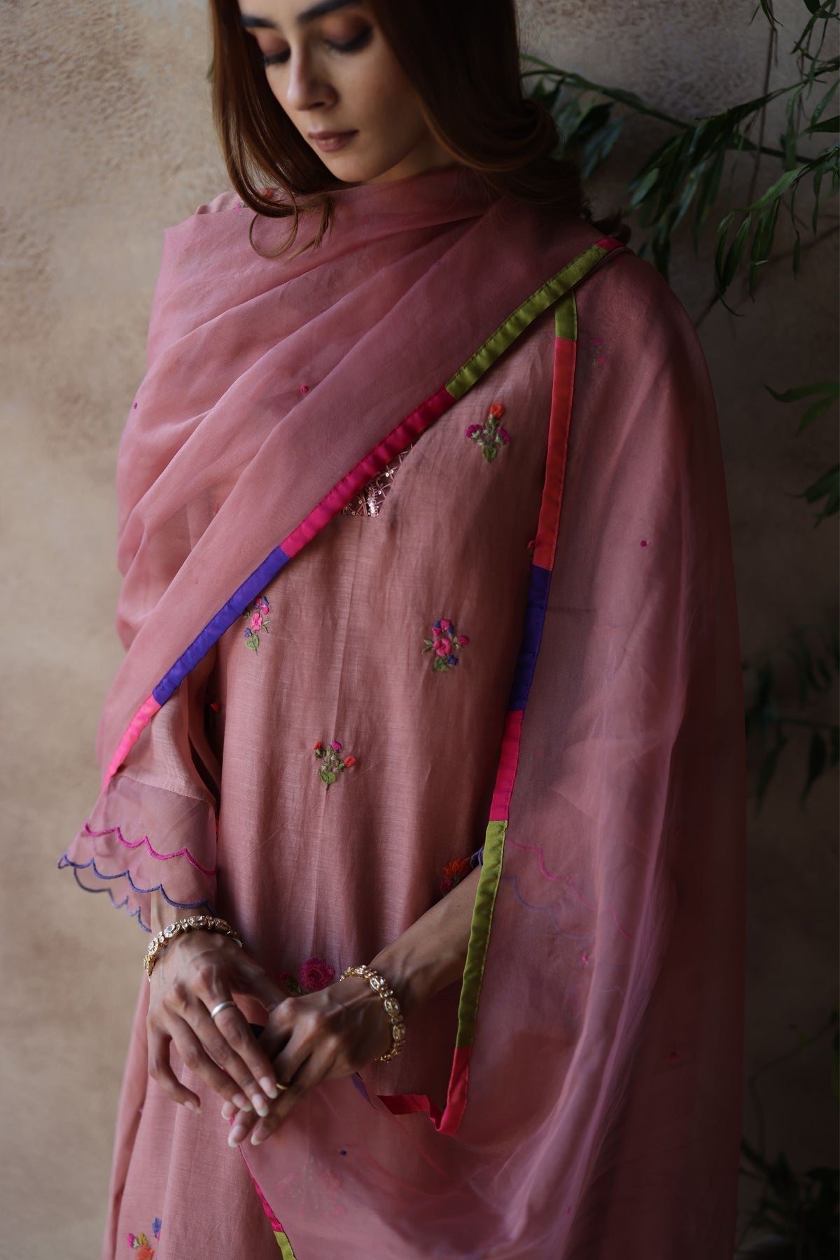 Zeya Copper Kurta Set