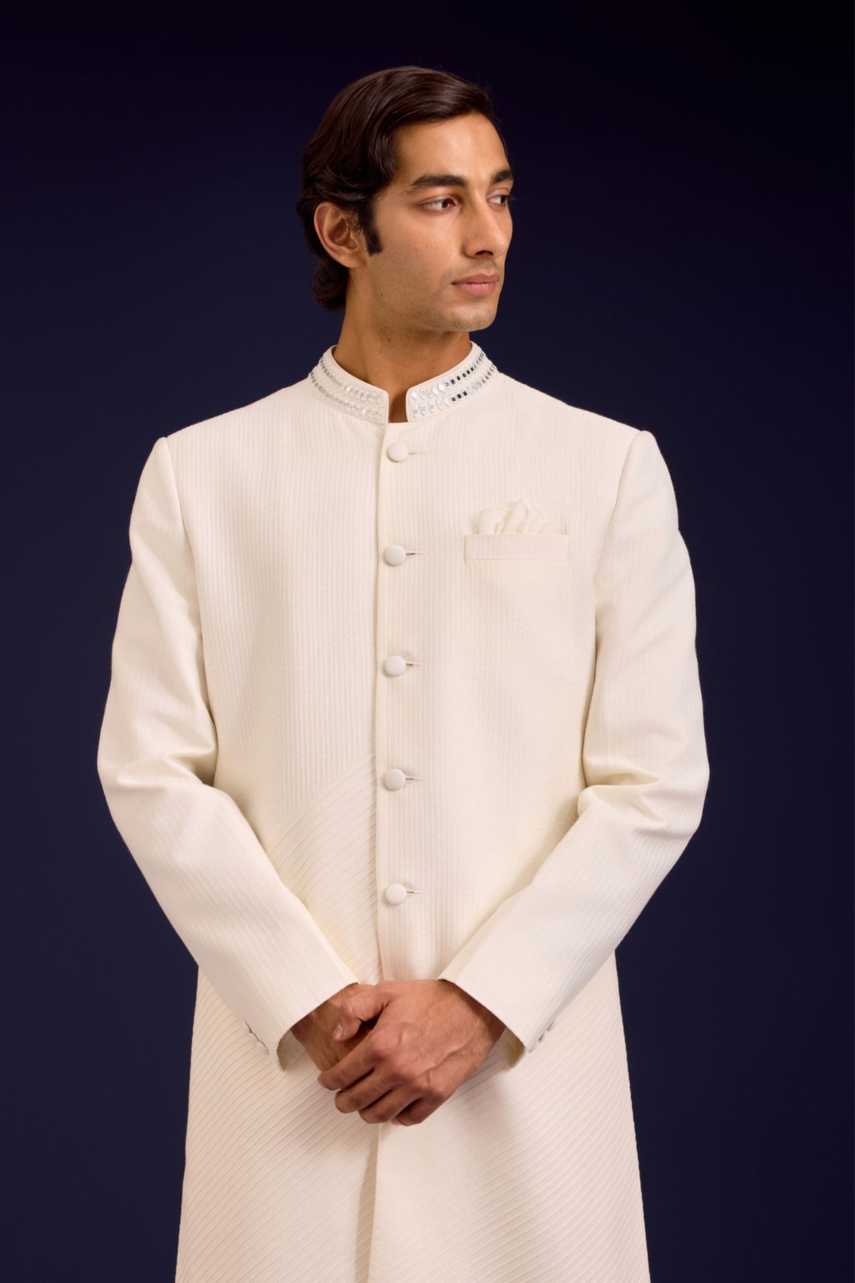 Ivory Sherwani Set
