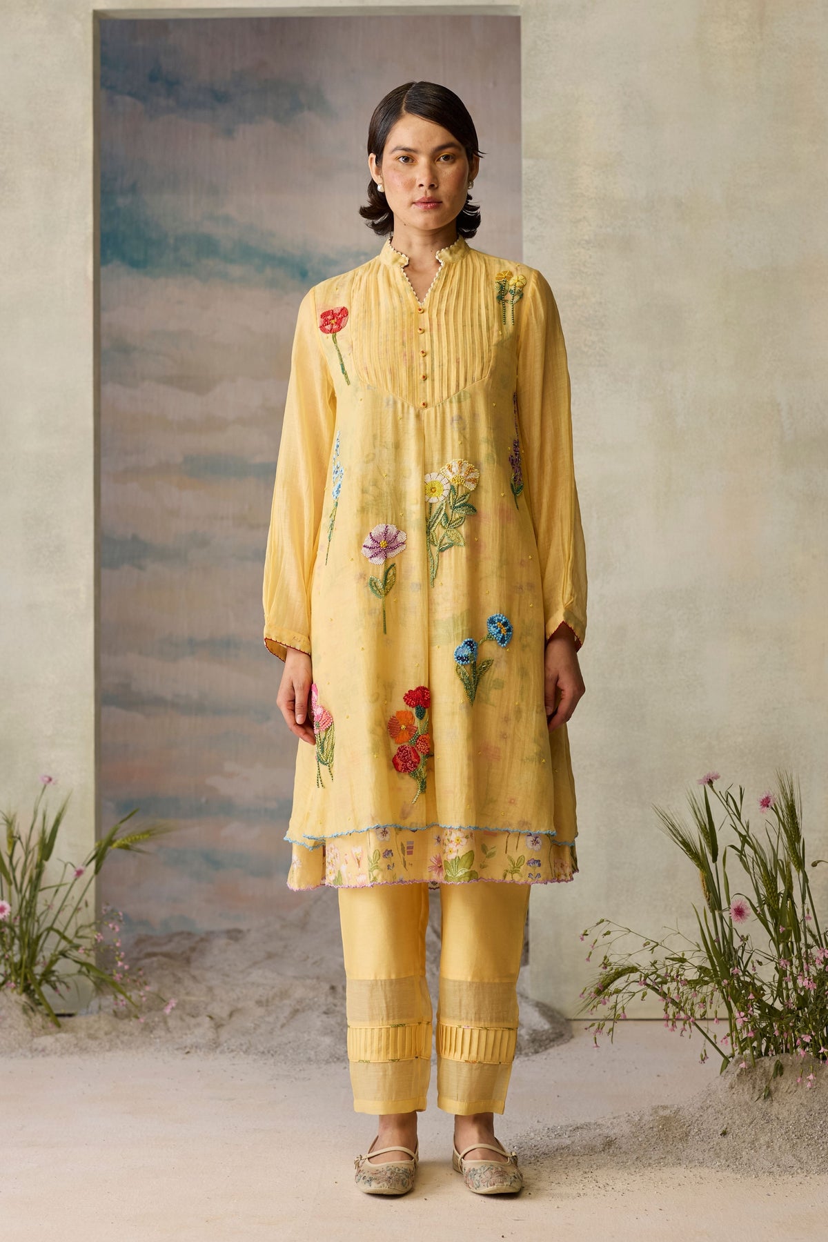 Sunray Pintuck Kurta