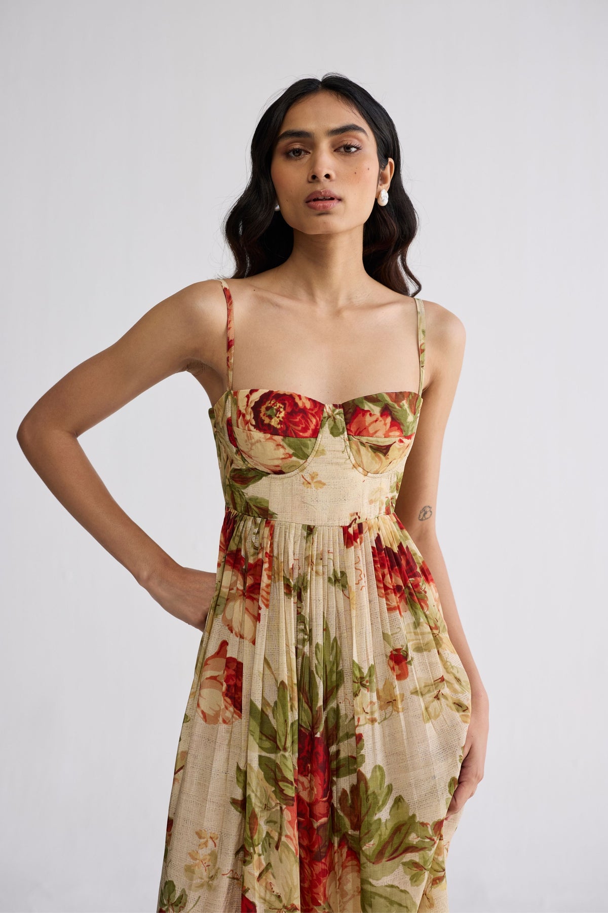 Sama Crepe Bralette Dress