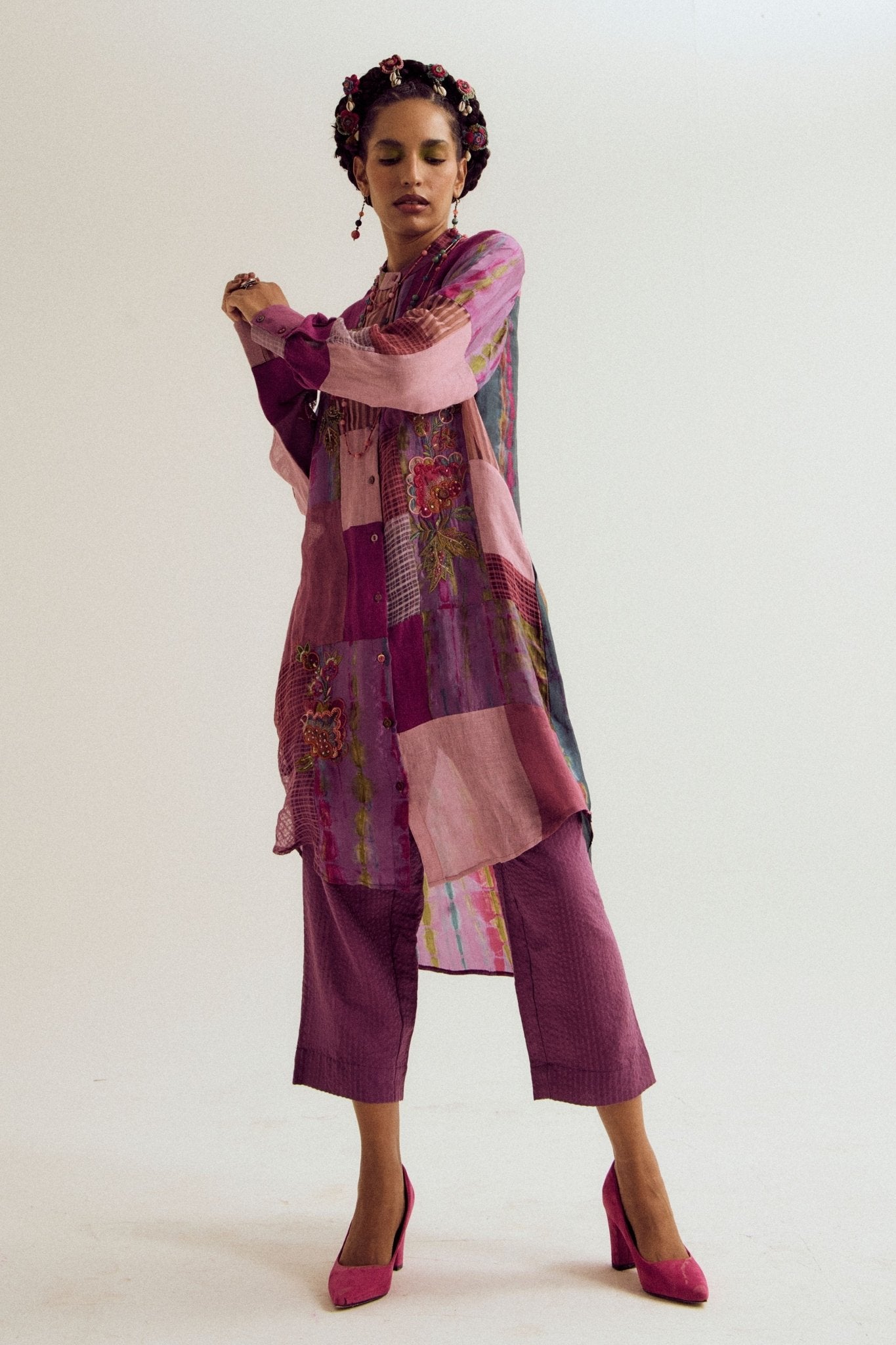 Shrub Rose Tunic Set - Capisvirleo - Elahe