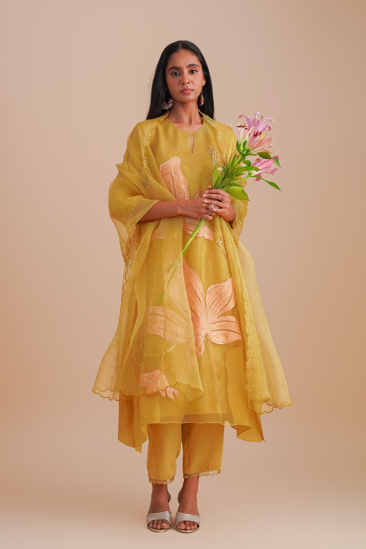 Organza Daffodil Kurta Set