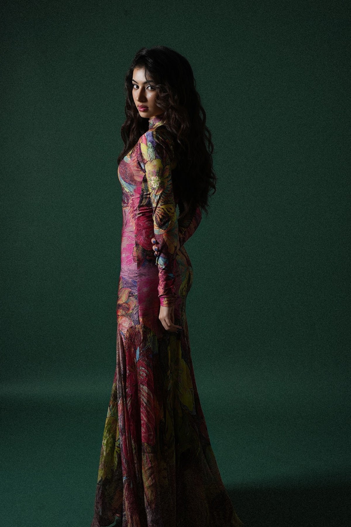 Sara Arjun in Maeva Floral Print Dress