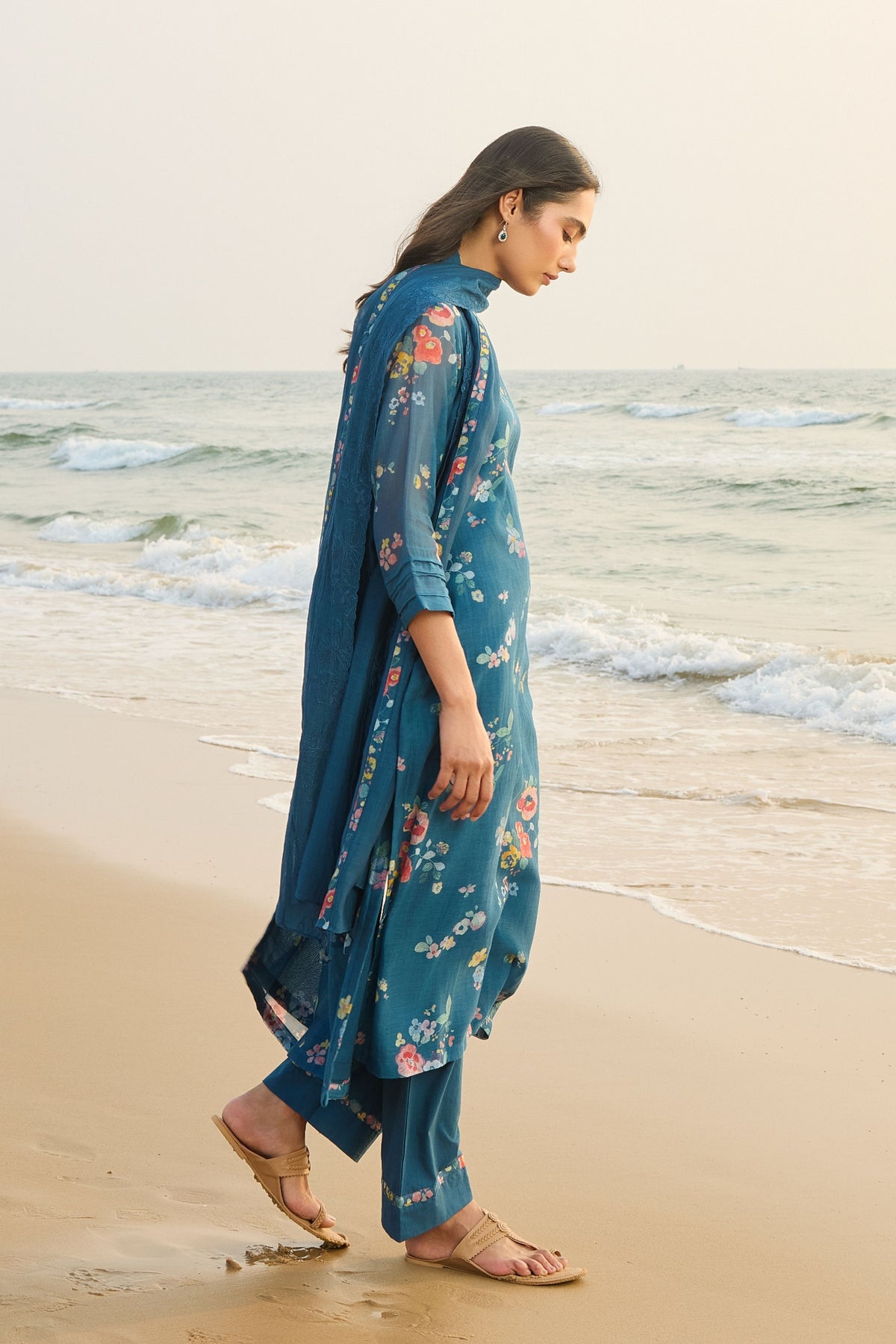 Sapphire Floral Kurta Set
